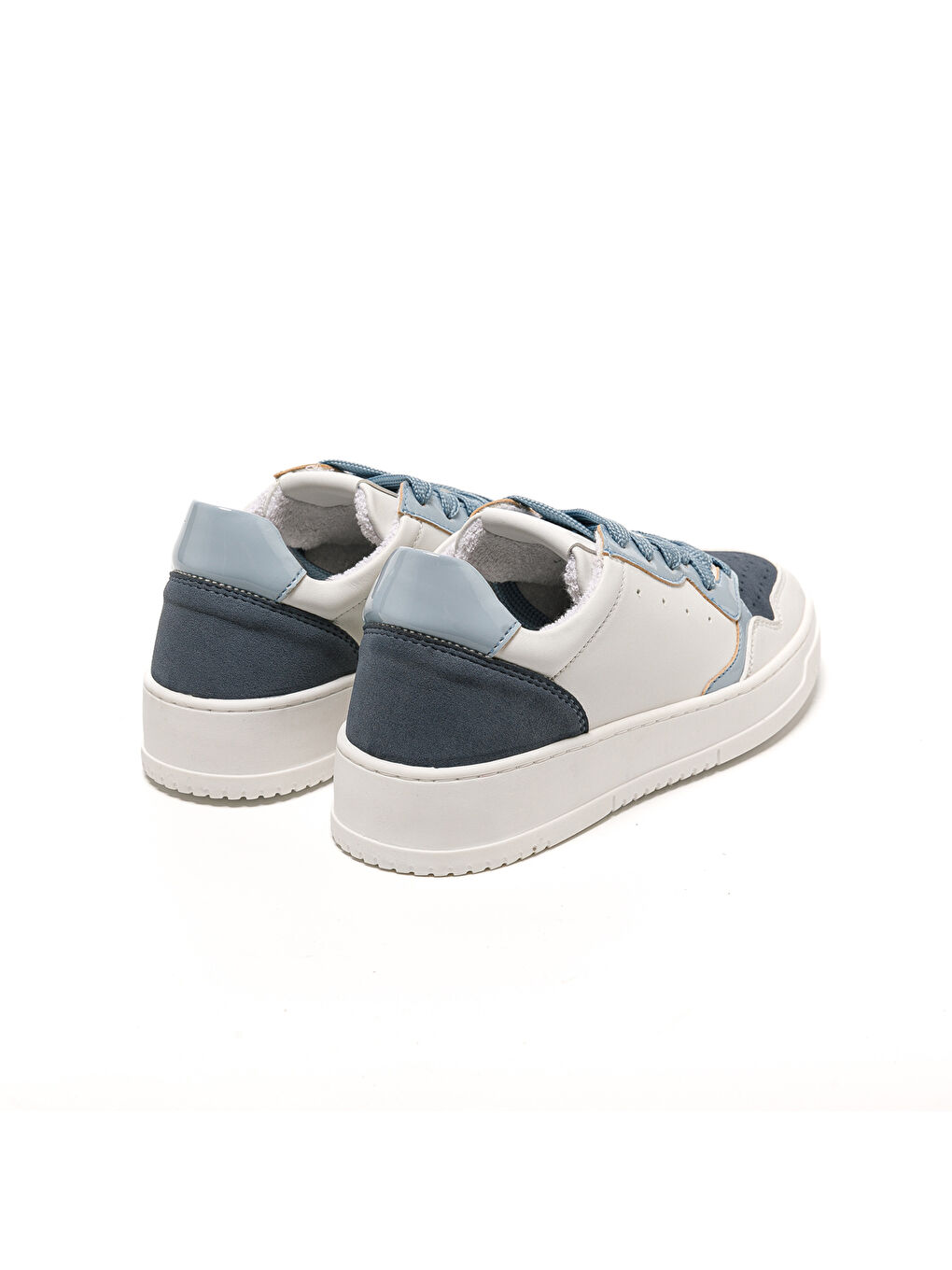 Beyaz Kadın Sneaker 115580CO LONDON 5580CO Jeans Bianco-3