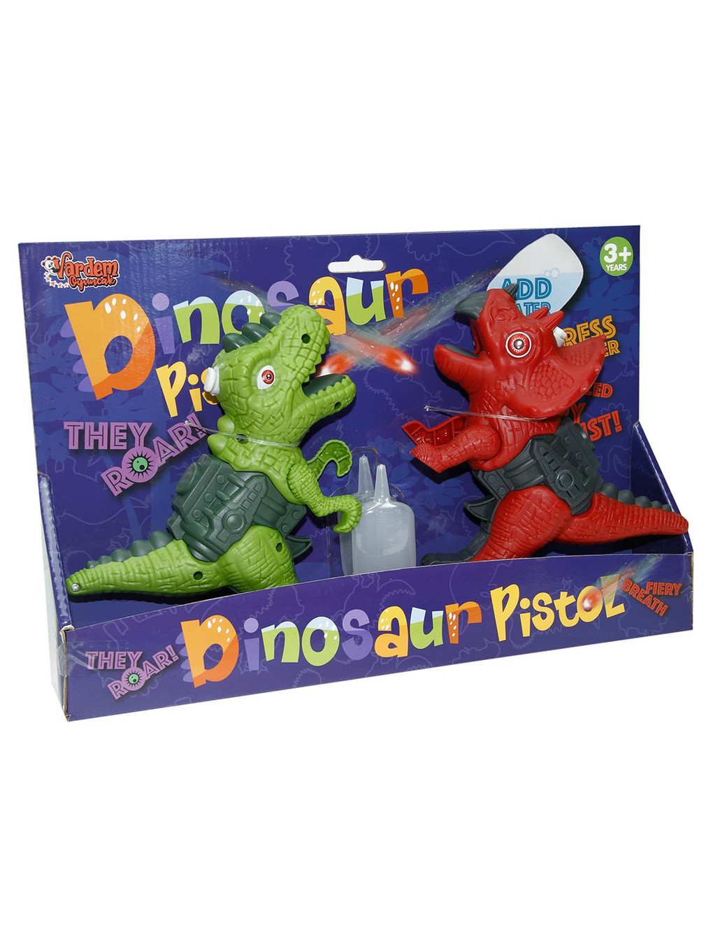 Sesli Ve Işıklı Buhar Çıkartan 2'li Dinozor - Standart