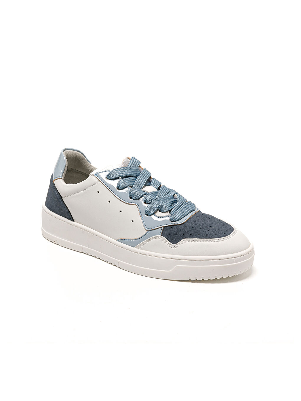 Beyaz Kadın Sneaker 115580CO LONDON 5580CO Jeans Bianco-5