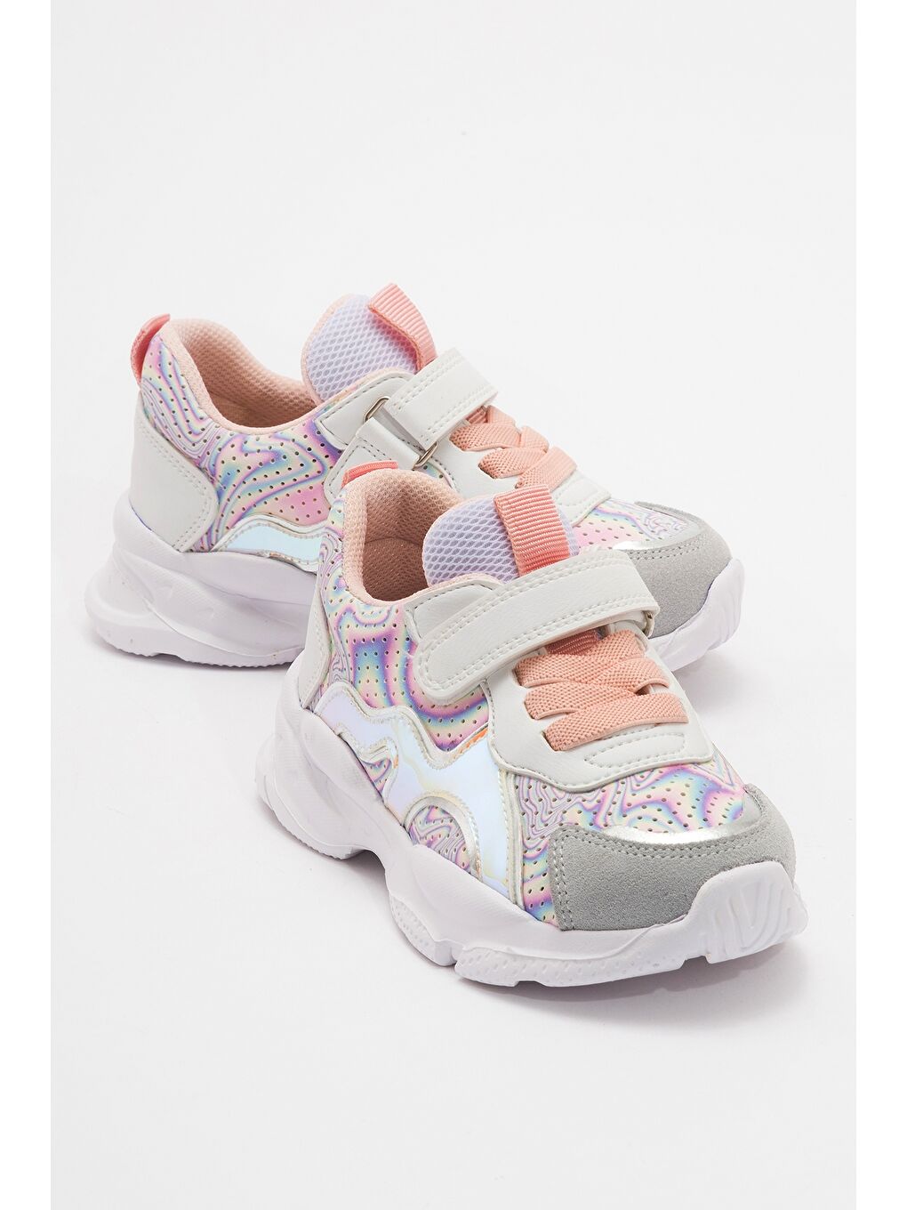 Kız Çocuk Beyaz Hakiki Deri Spor Ayakkabı