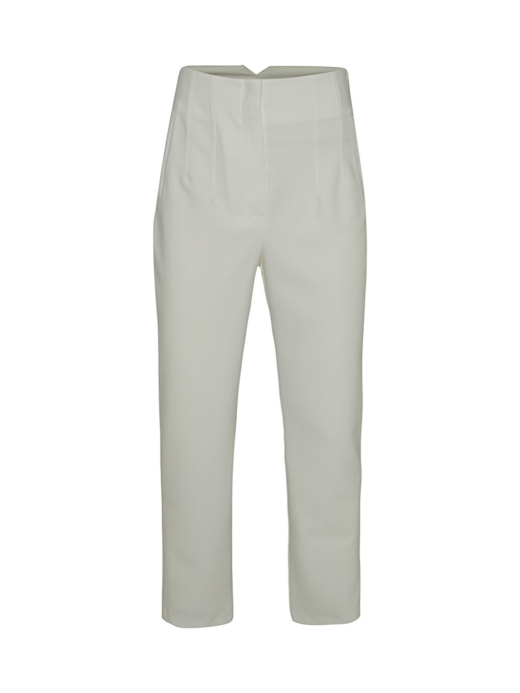 Ekru Yüksel Bel Pantolon