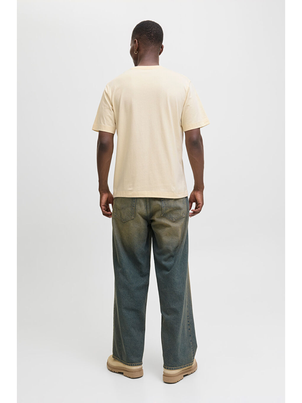 Ekru Originals Jornorrebro % 100 Pamuk Regular Fit Bisiklet Yaka T Shirt 12282892-3