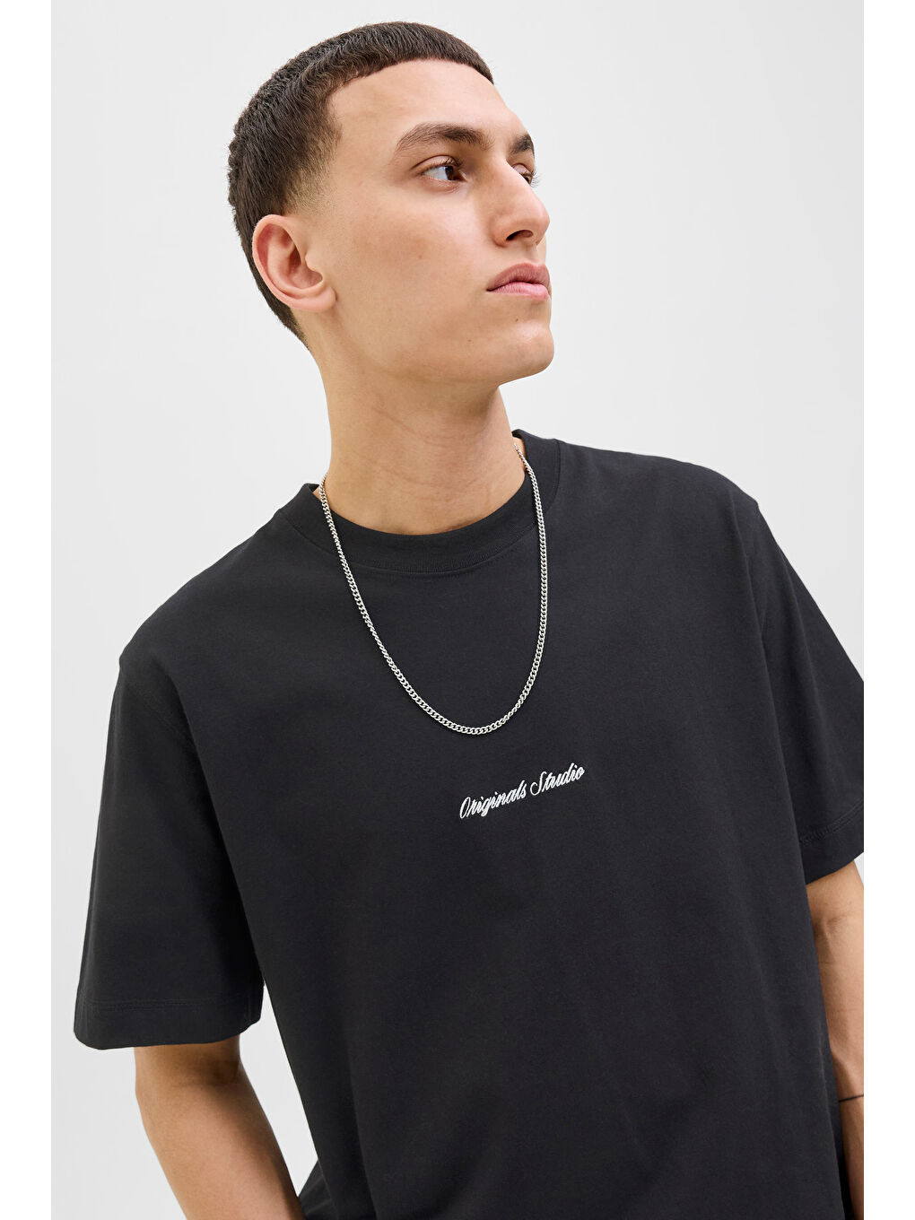 Siyah Originals Jornorrebro % 100 Pamuk Regular Fit Bisiklet Yaka T Shirt 12282892-2