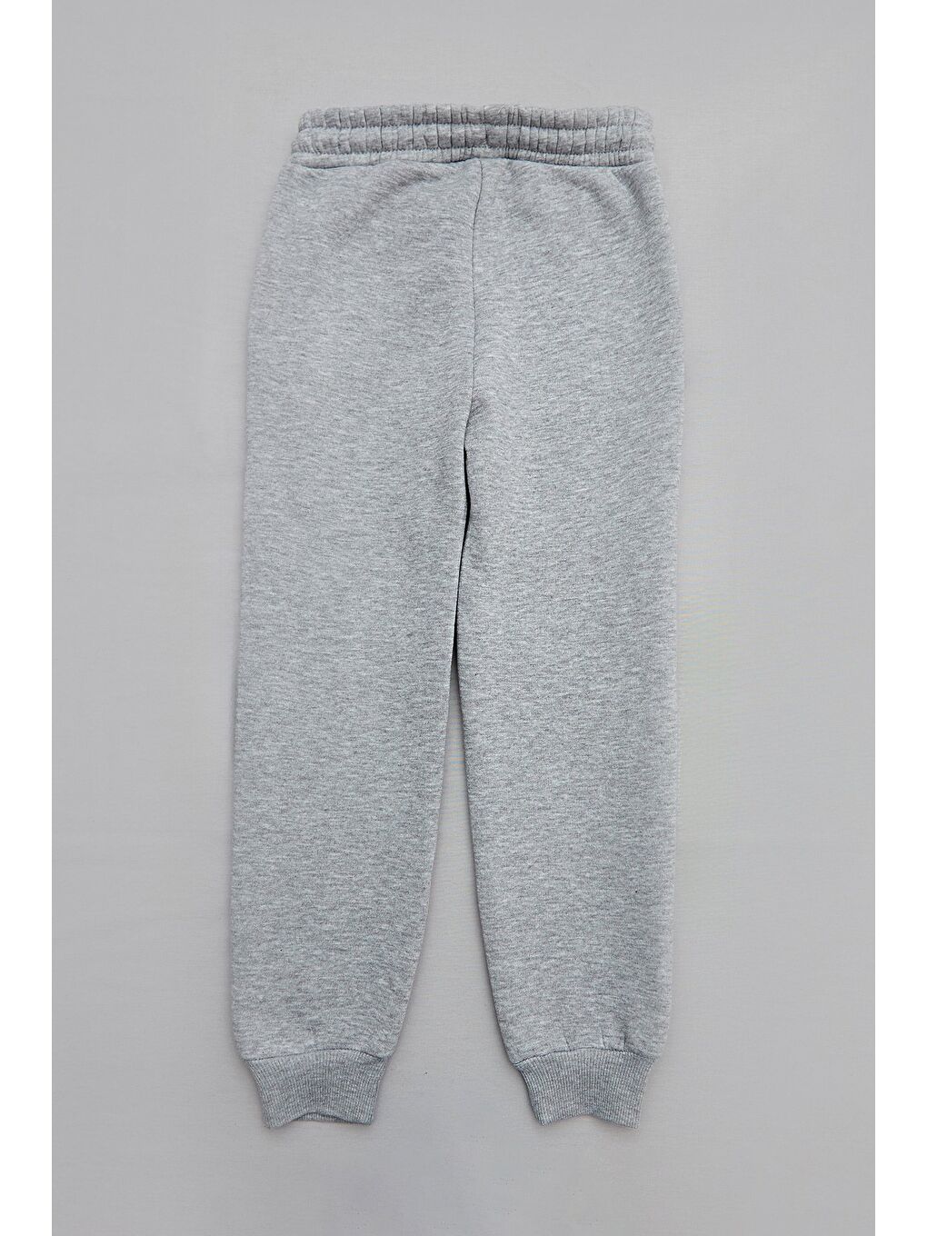 Gri 3 İplik Kaykay Baskılı Jogger Erkek Çocuk Eşofman Altı-1