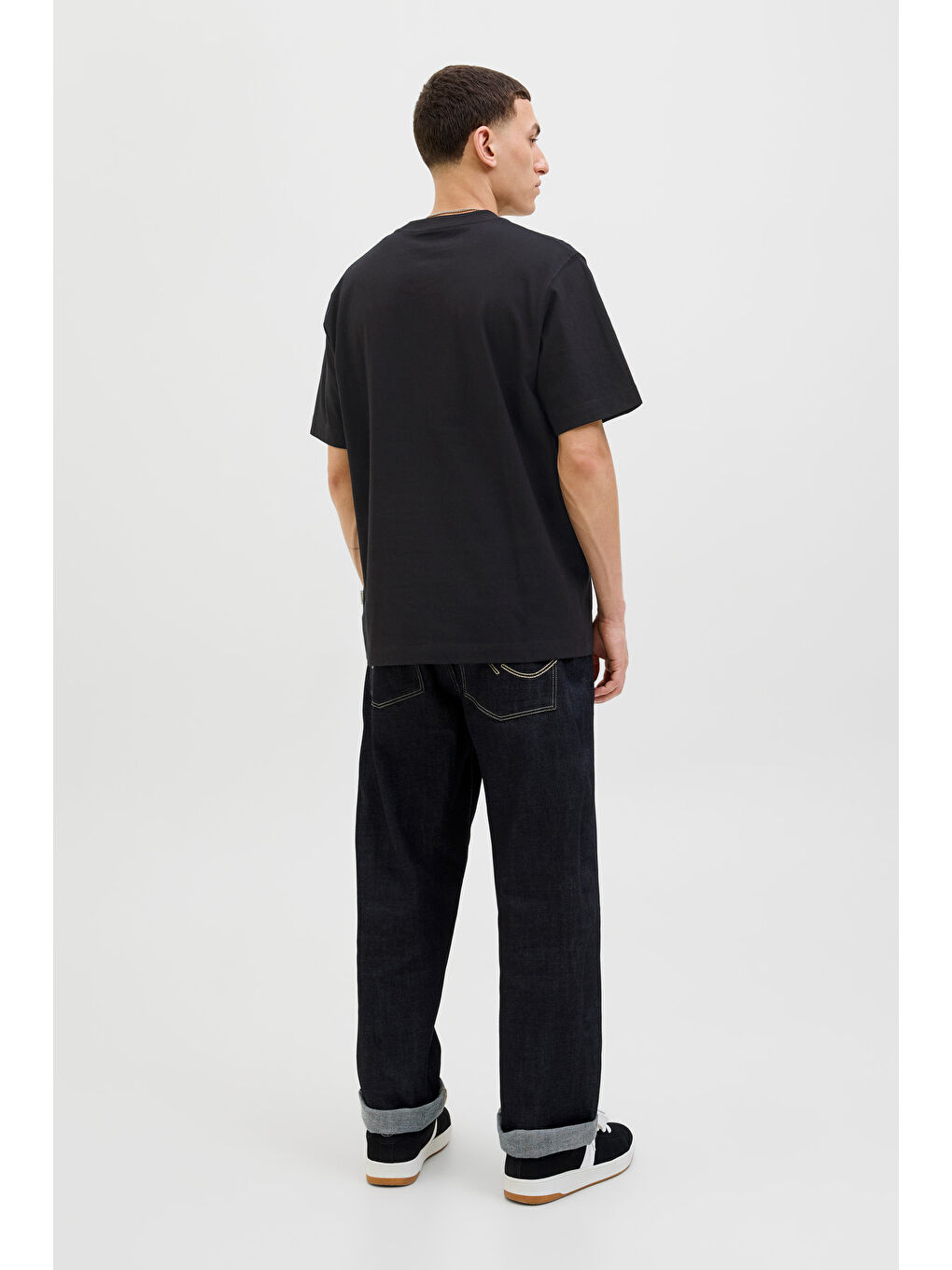 Siyah Originals Jornorrebro % 100 Pamuk Regular Fit Bisiklet Yaka T Shirt 12282892-3