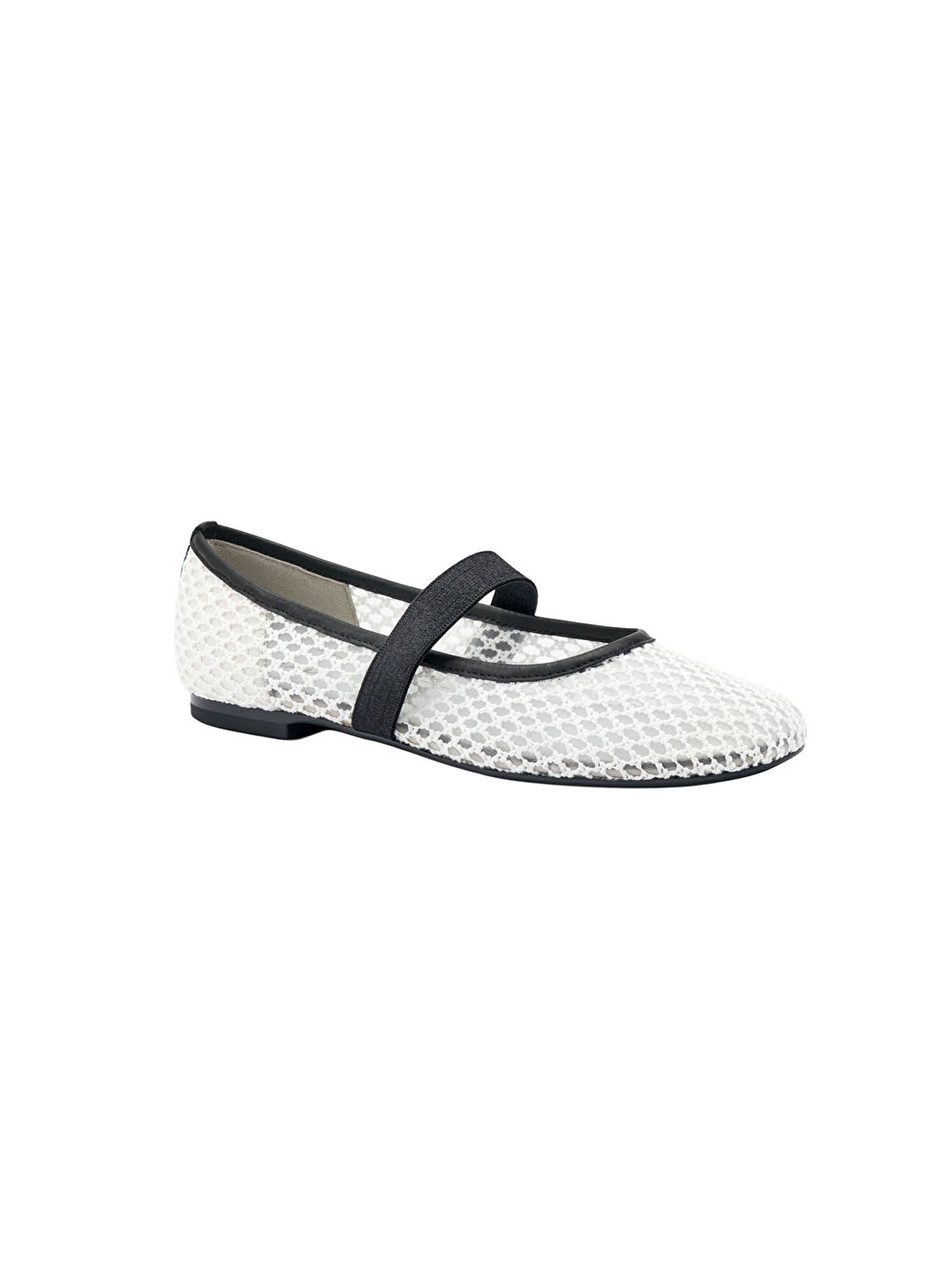 Beyaz Kadın Babet 69X5 ZANZA MESH BALLET FLATS-1