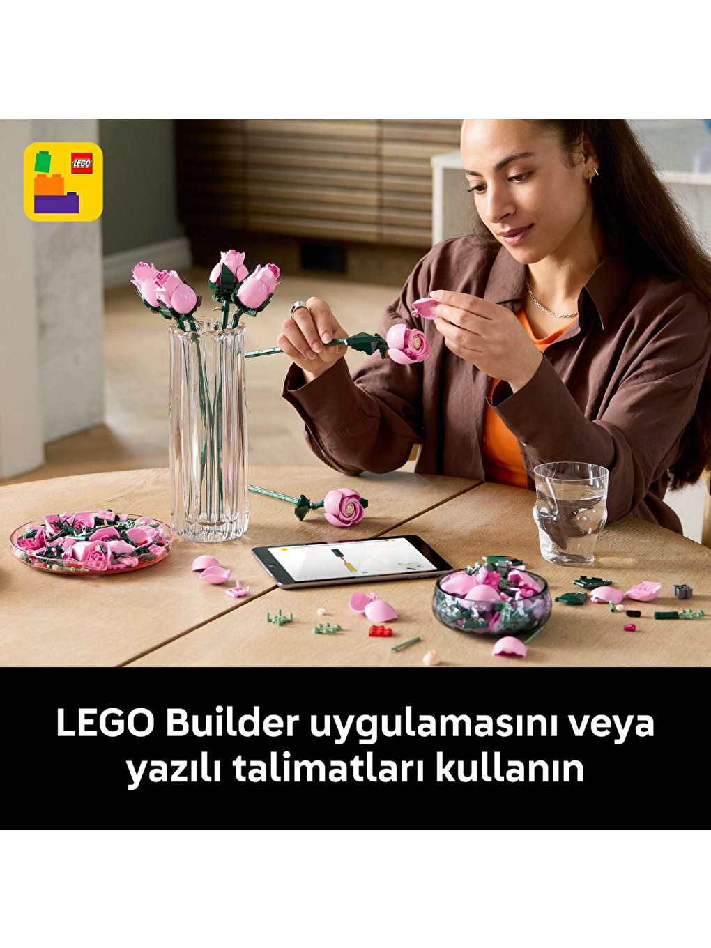 Botanicals Pembe Gül Buketi 10374-4