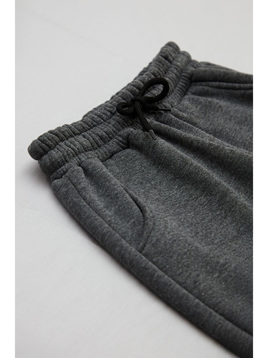 Gri 3 İplik Stay Strong Baskılı Erkek Çocuk Jogger Eşofman Altı-2