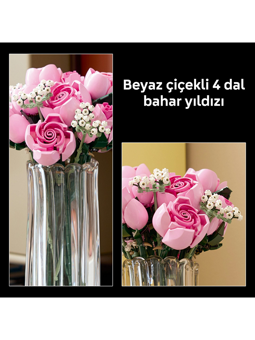 Botanicals Pembe Gül Buketi 10374-6