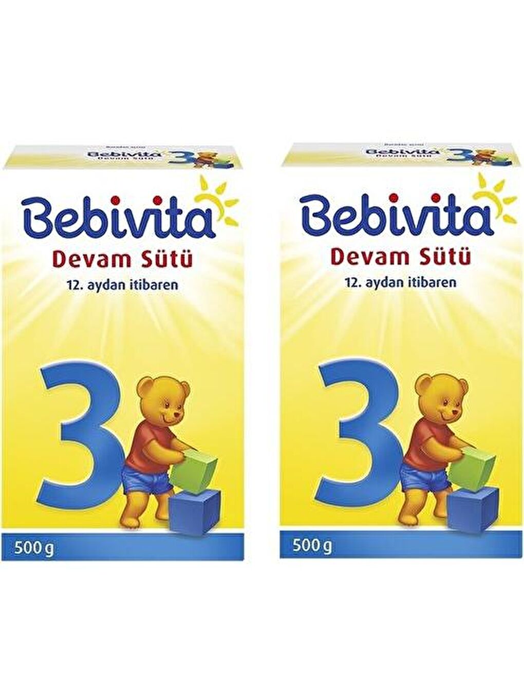 Bebivita Renksiz Bebek Sütü 3 No 500 gr x 2 Adet