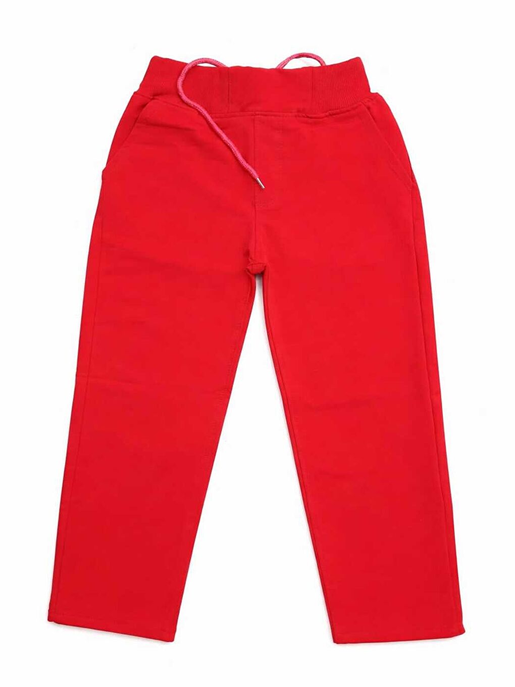 Kırmızı Okul ve Gündelik Kullanım İçin Penye Pantolon - Kız ve Erkek İçin Rahat ve Elastanlı-1