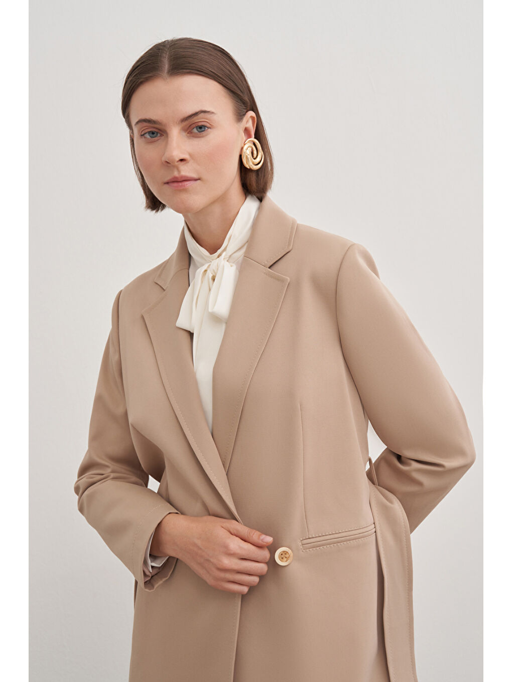 Kahverengi 18175111 Kruvaze Kap-4