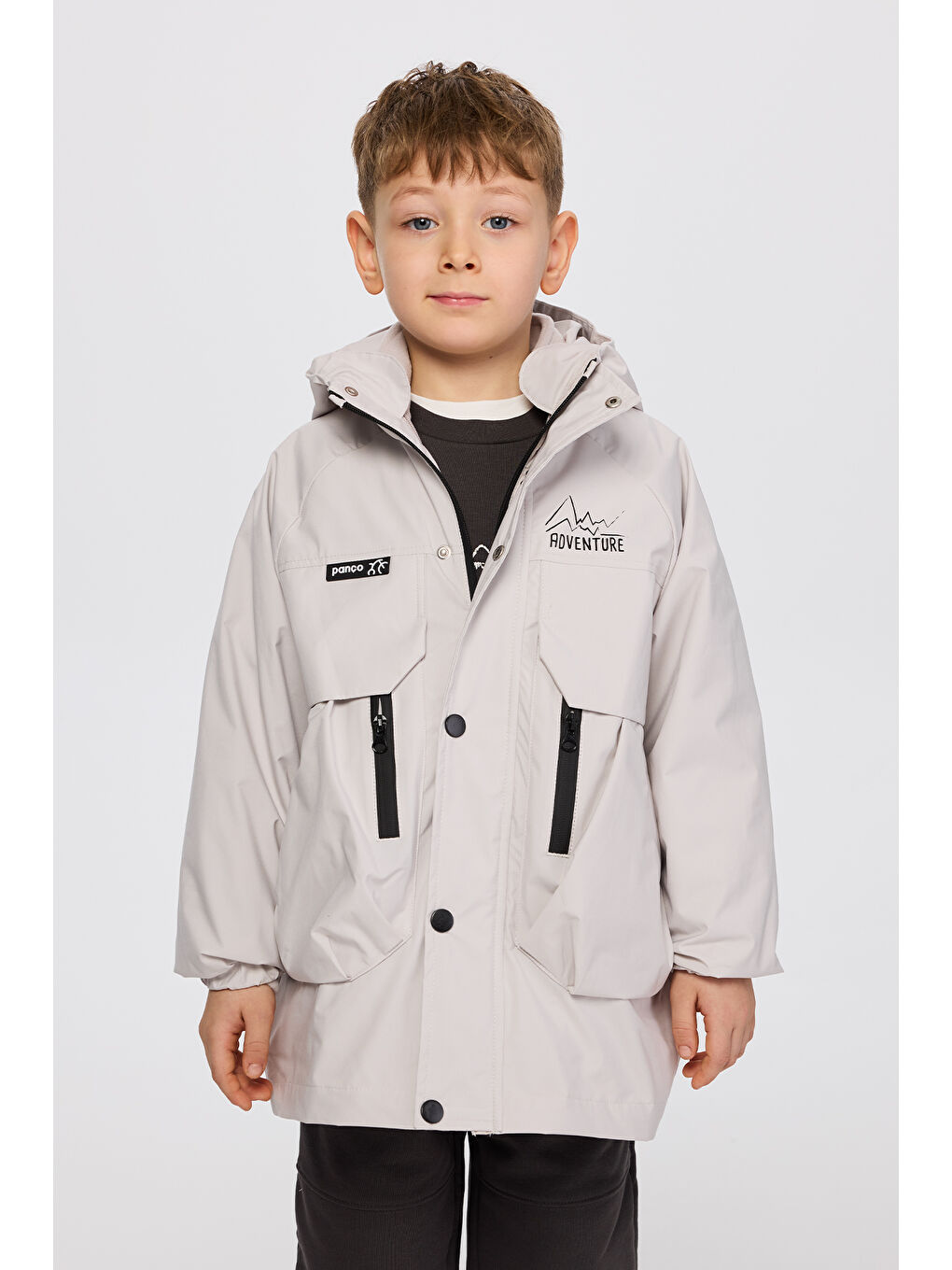 Erkek Çocuk 2 Parçalı Gri Mont-2