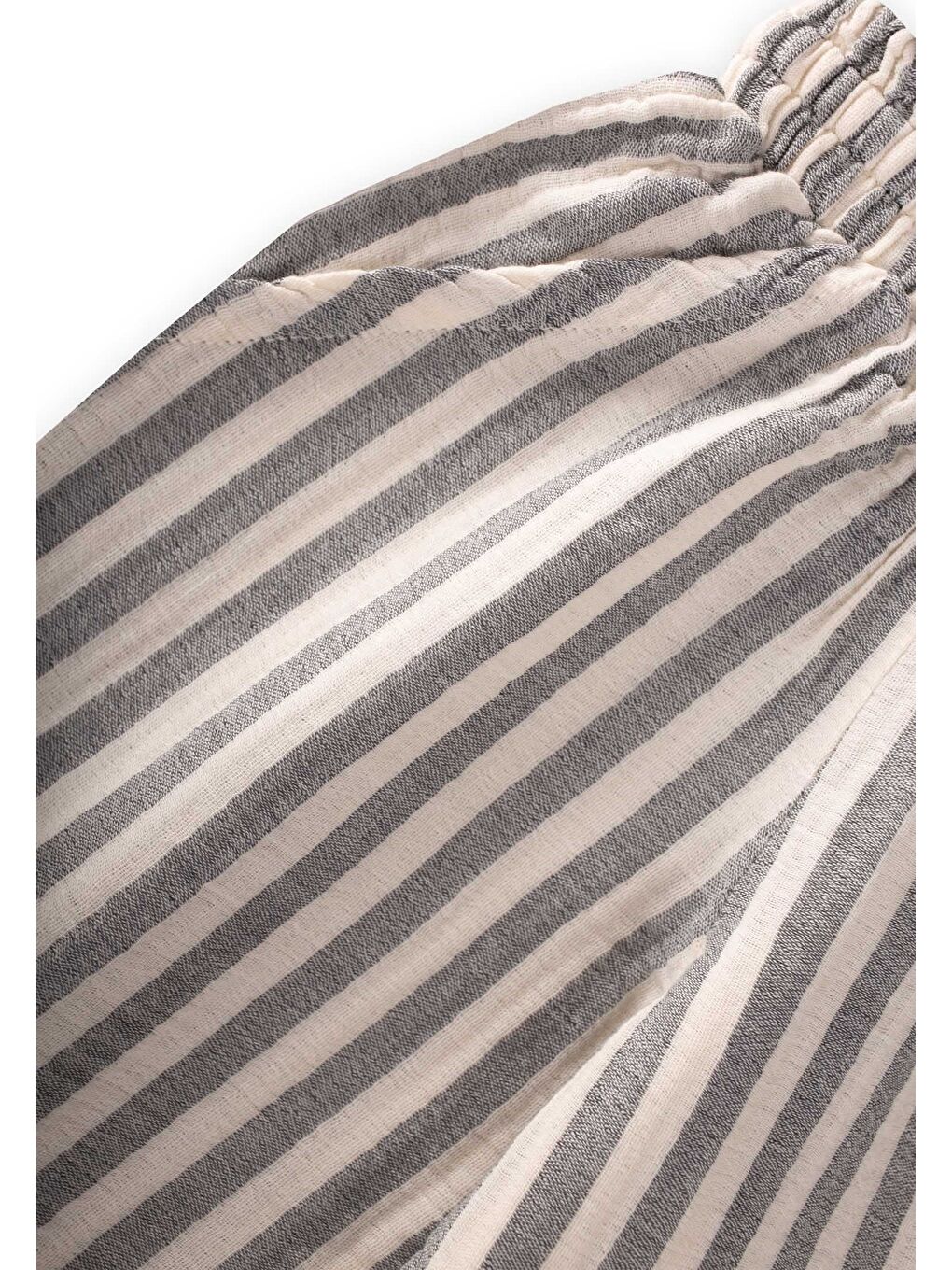 Müslin Pantolon 1-10 Yaş Antrasit Kalın Çizgili-2