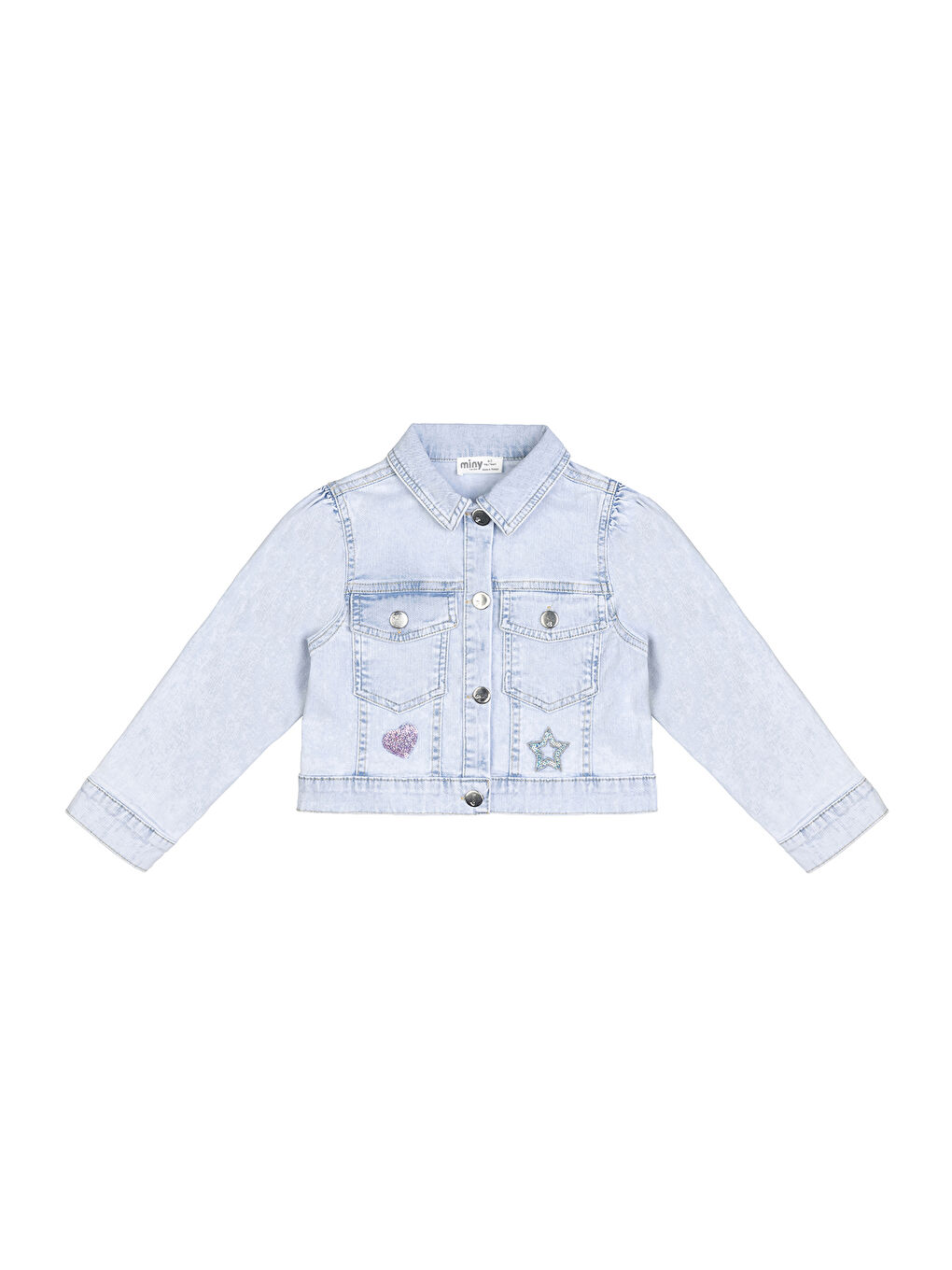 Kız Çocuk Denim Ceket 2 Yaş-6 Yaş Mavi-2