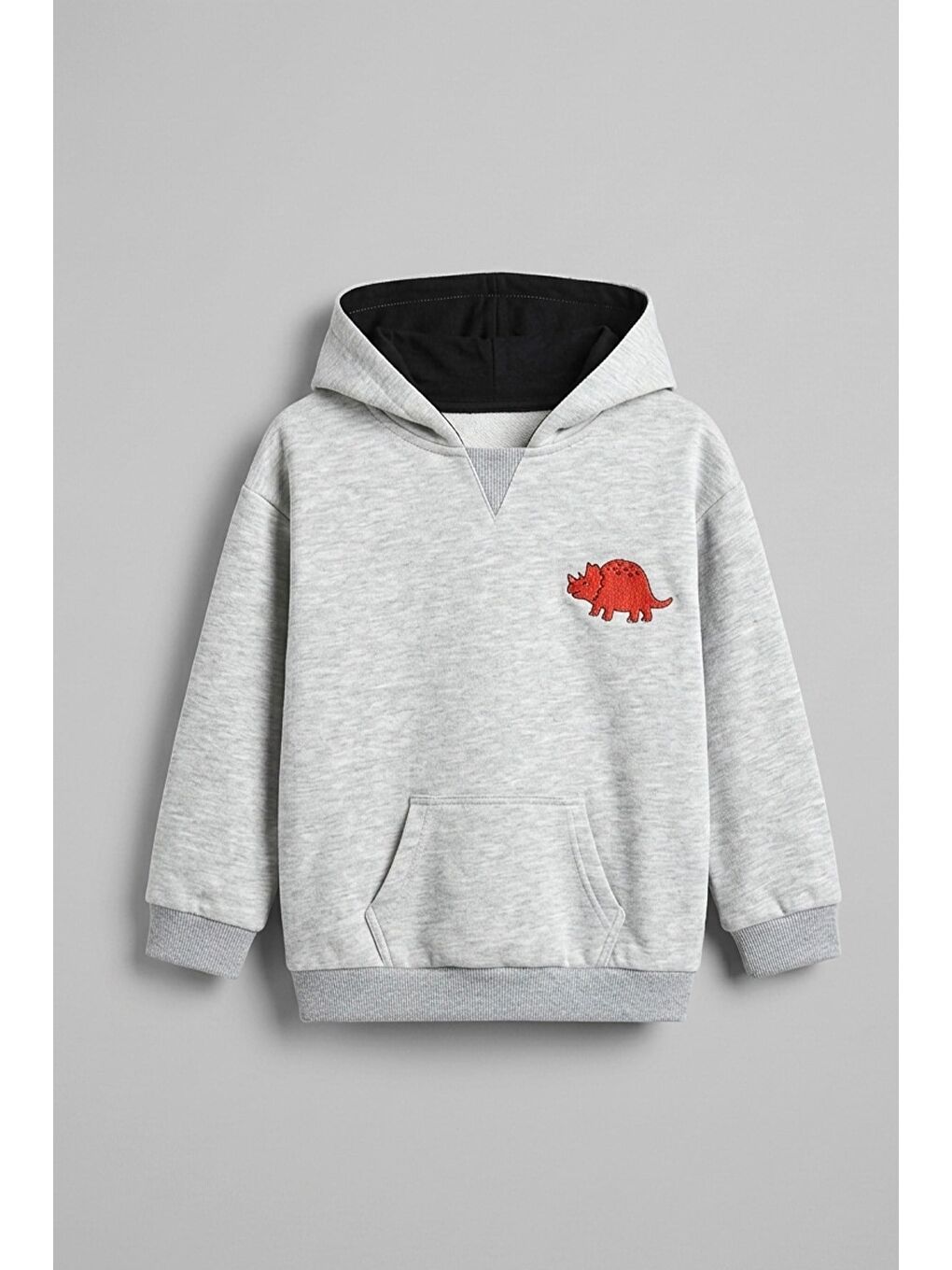 Gri Erkek Çocuk %100 Pamuk Baskılı Sweatshirt (4-5 Yaş)-1