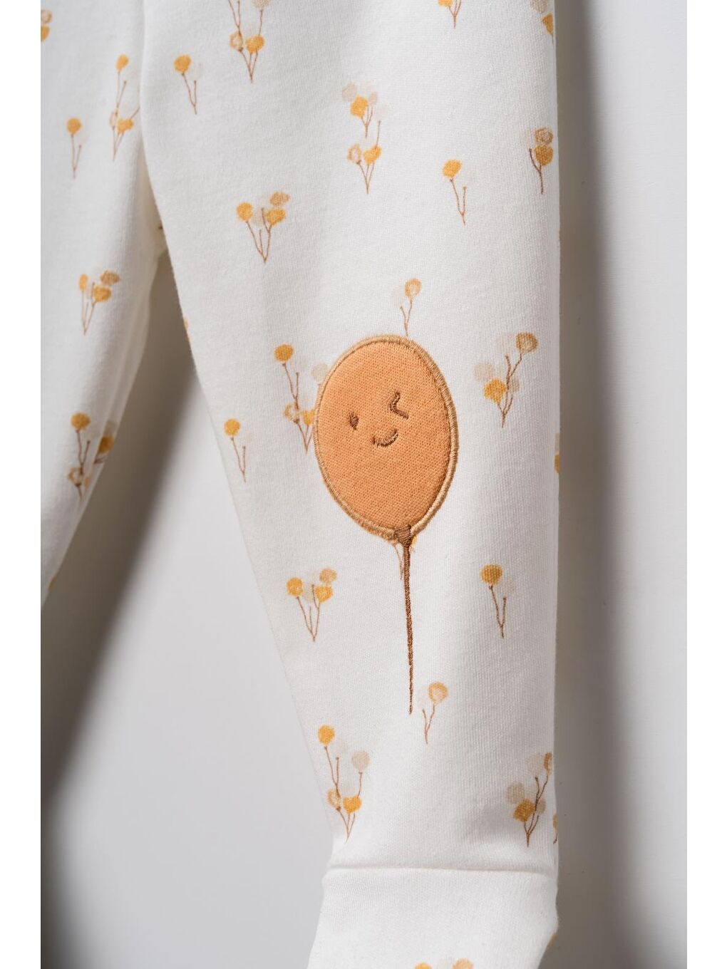 Ekru Bebek 2li Patikli Pantalon %100 Organik Pamuk , Bebek - Yenidoğan- csy3055-4