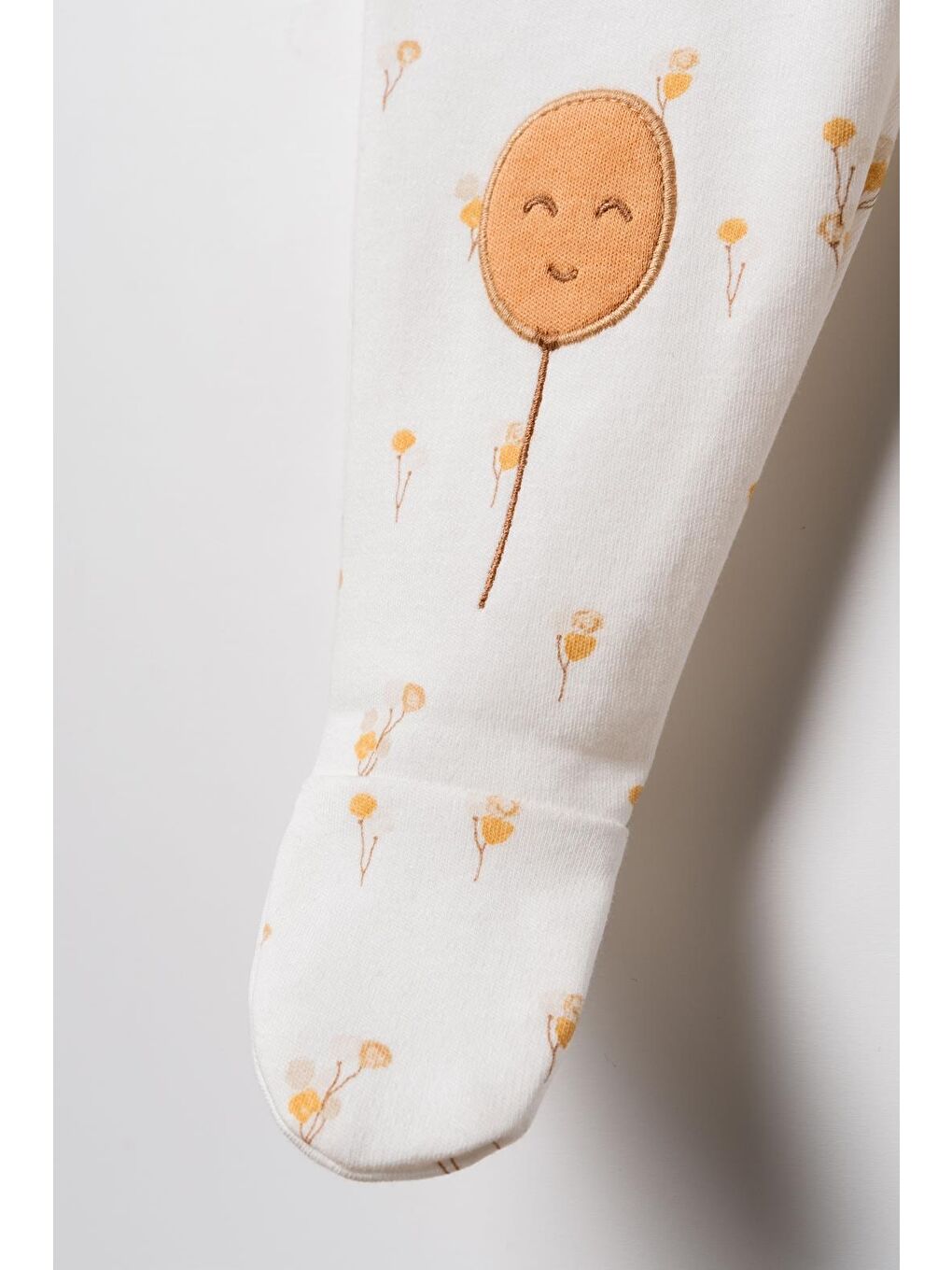 Ekru Bebek 2li Patikli Pantalon %100 Organik Pamuk , Bebek - Yenidoğan- csy3055-5