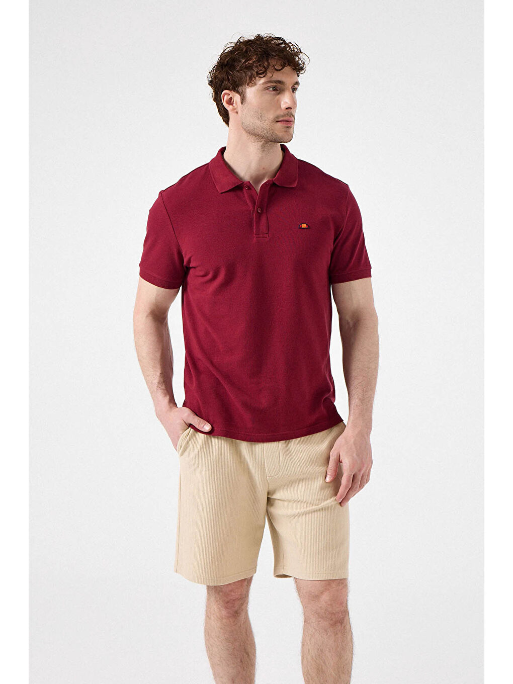 Kırmızı % 100 Pamuk Regular Fit Düğmeli Polo Yaka T Shirt 6SM5044-TRD-1