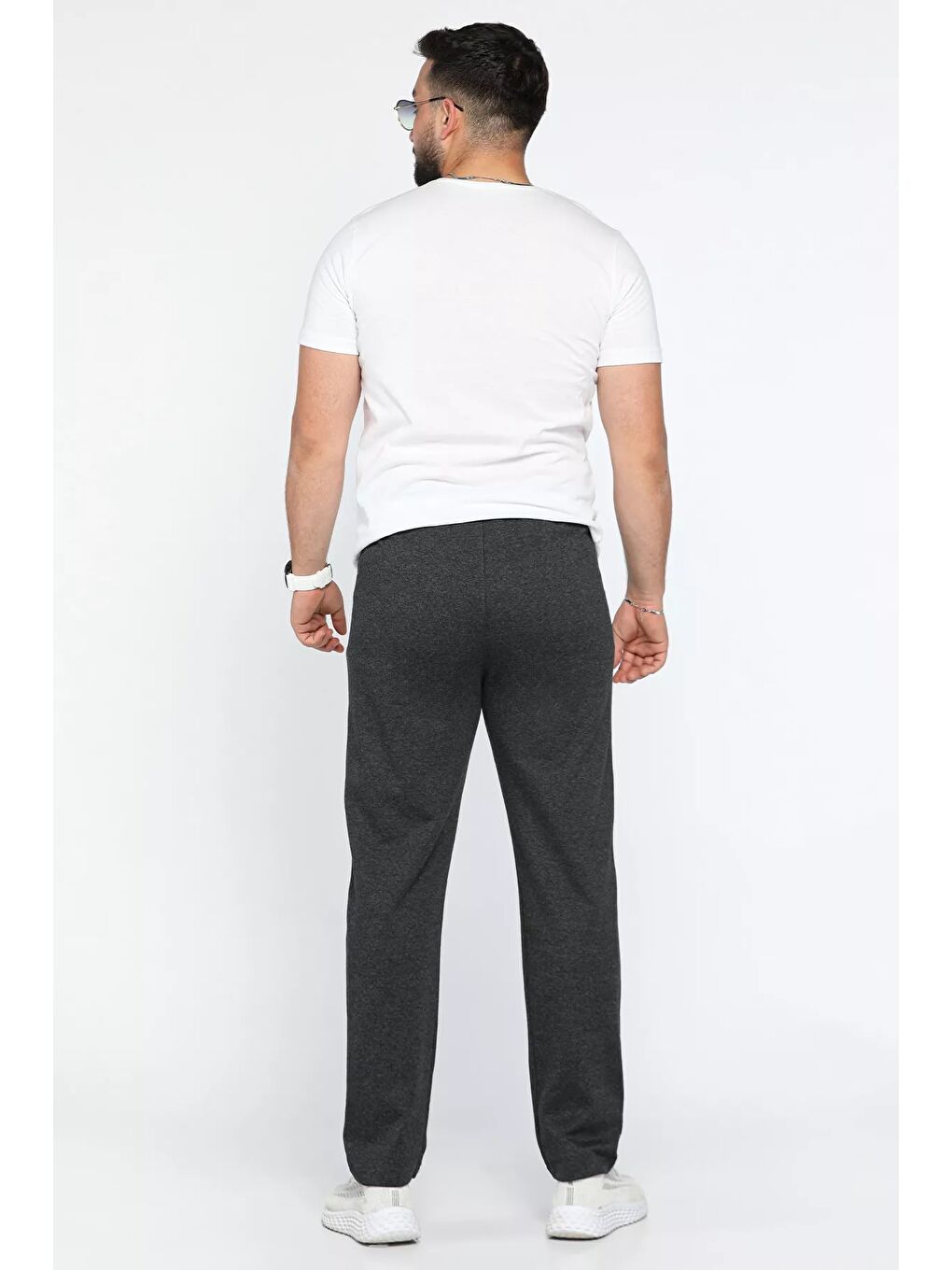 Antrasit Erkek Baskılı Eşofman Altı-2