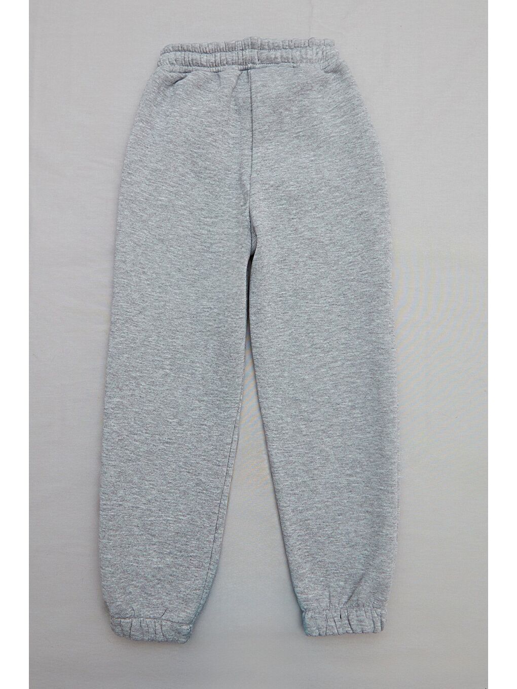 Gri 3 İplik Stay Strong Baskılı Erkek Çocuk Jogger Eşofman Altı-1