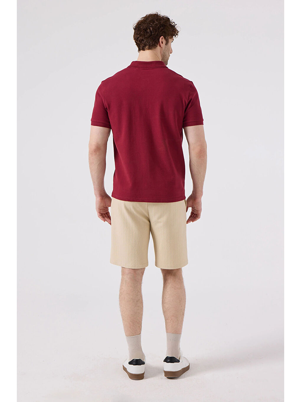 Kırmızı % 100 Pamuk Regular Fit Düğmeli Polo Yaka T Shirt 6SM5044-TRD-3