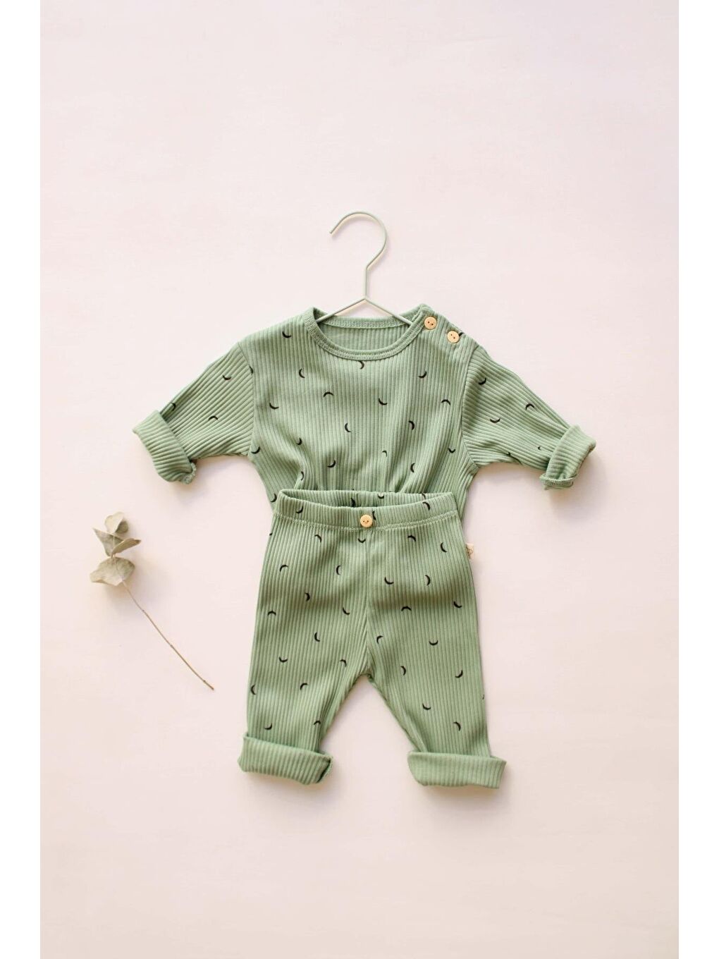Yeşil Moon Bebek Alt Üst Takım