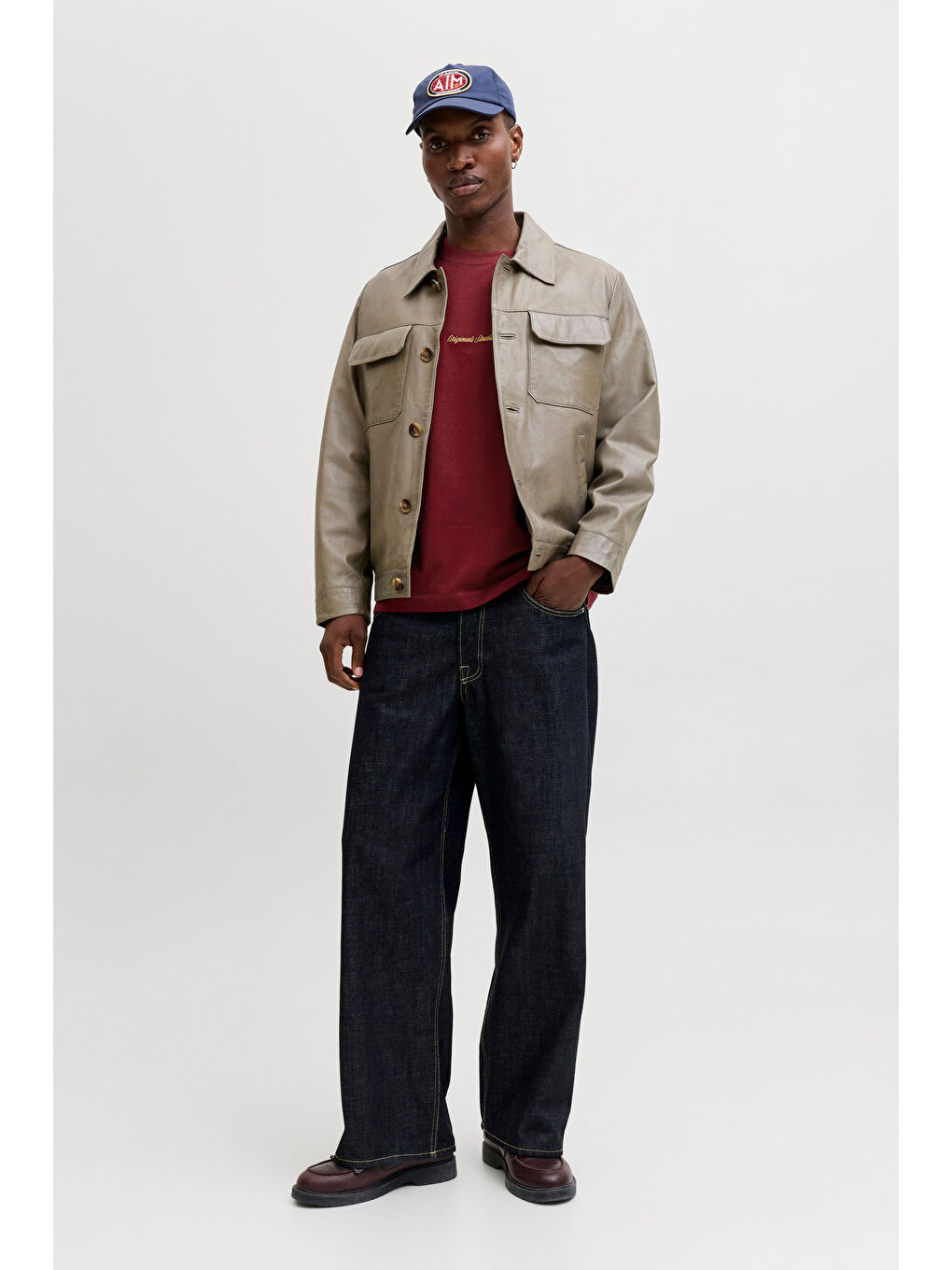 Bordo Originals Jornorrebro % 100 Pamuk Regular Fit Bisiklet Yaka T Shirt 12282892-1