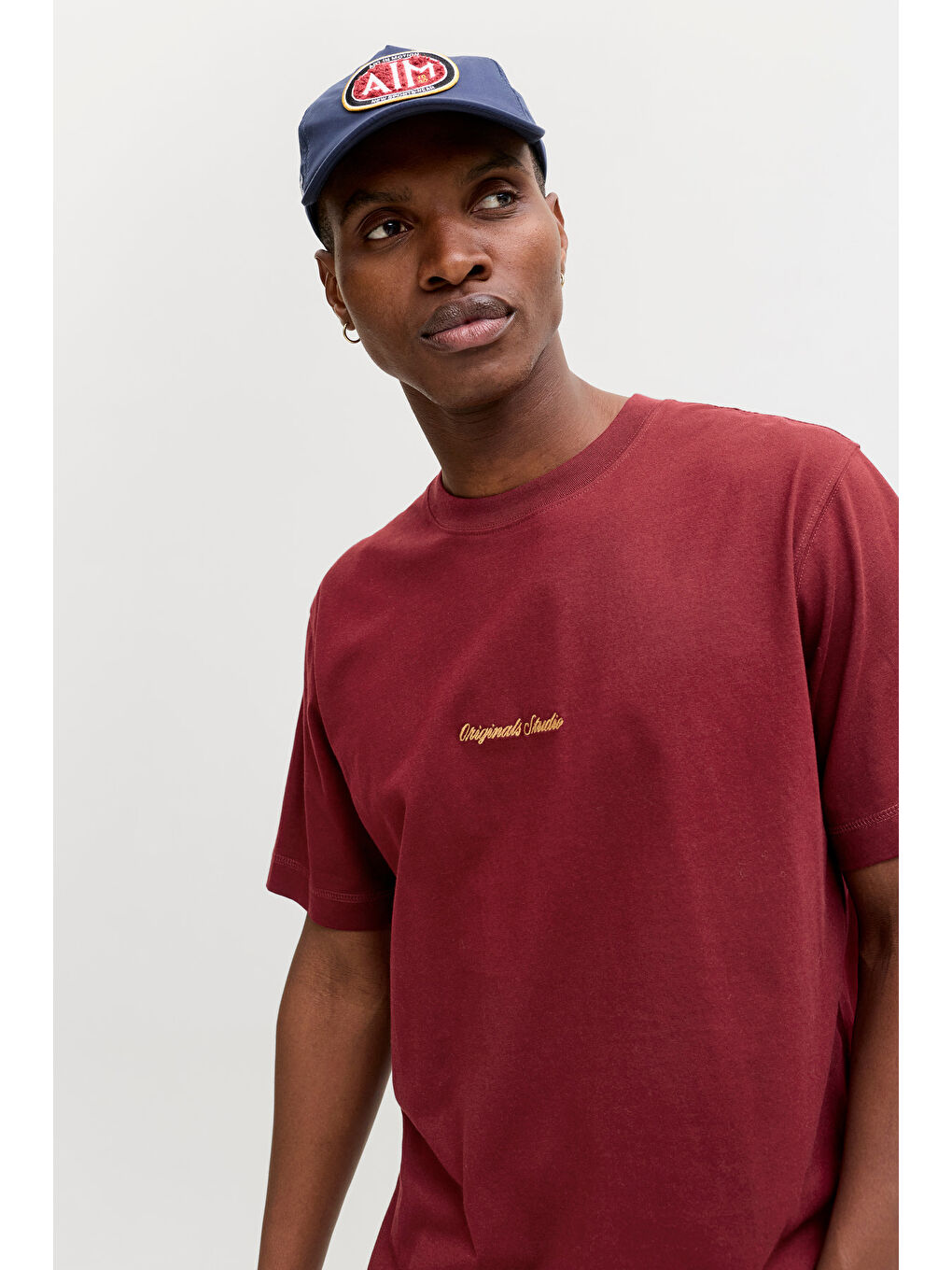 Bordo Originals Jornorrebro % 100 Pamuk Regular Fit Bisiklet Yaka T Shirt 12282892-2