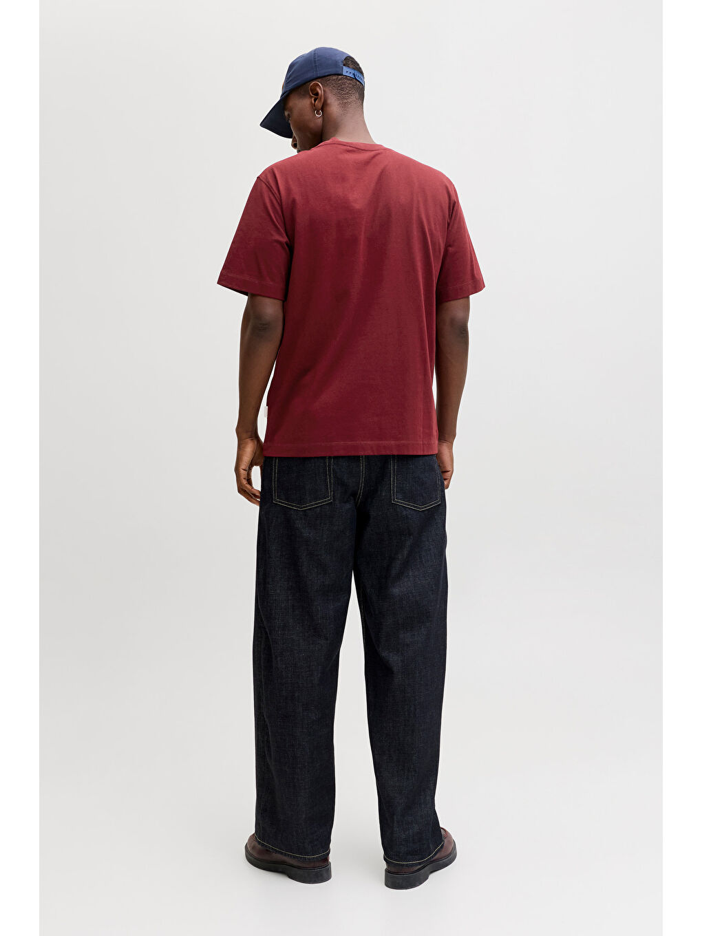 Bordo Originals Jornorrebro % 100 Pamuk Regular Fit Bisiklet Yaka T Shirt 12282892-3