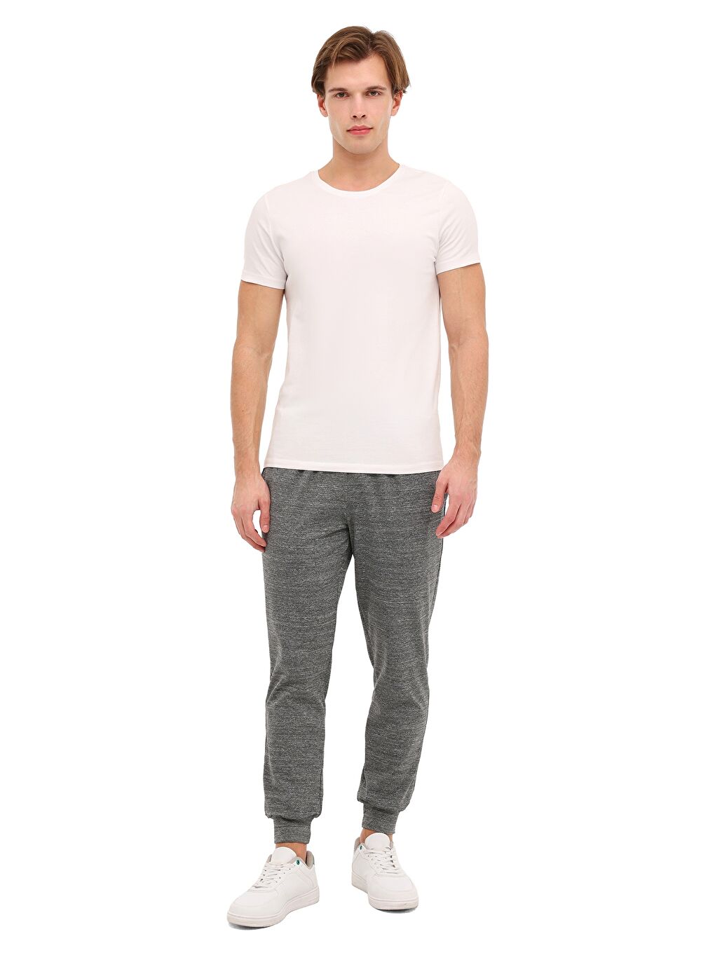 Gri MB PES JG 22SN224 6FX GRI MULINE Erkek Eşofman Altı-2