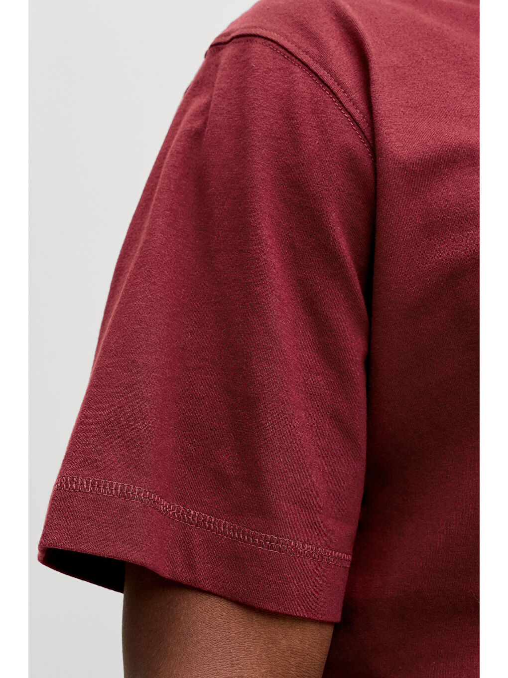 Bordo Originals Jornorrebro % 100 Pamuk Regular Fit Bisiklet Yaka T Shirt 12282892-4