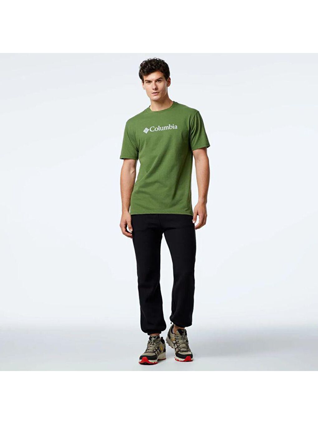 Columbia Yeşil CSC Basic Big Logo Brushed Erkek Kısa Kollu T-Shirt CS0287-352 - 2