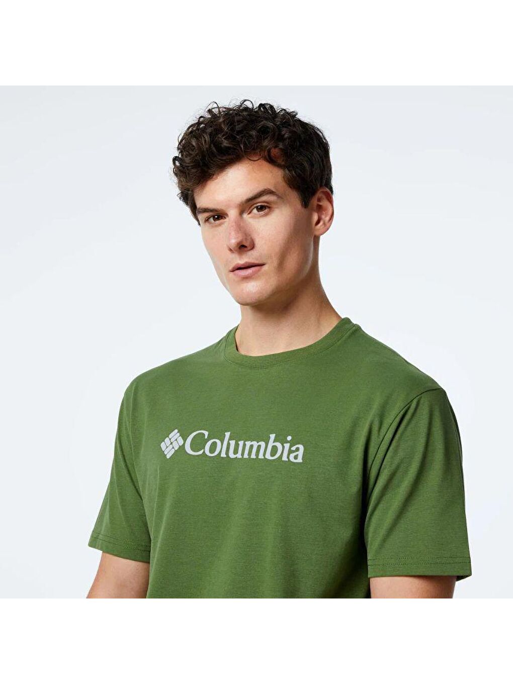 Columbia Yeşil CSC Basic Big Logo Brushed Erkek Kısa Kollu T-Shirt CS0287-352 - 3