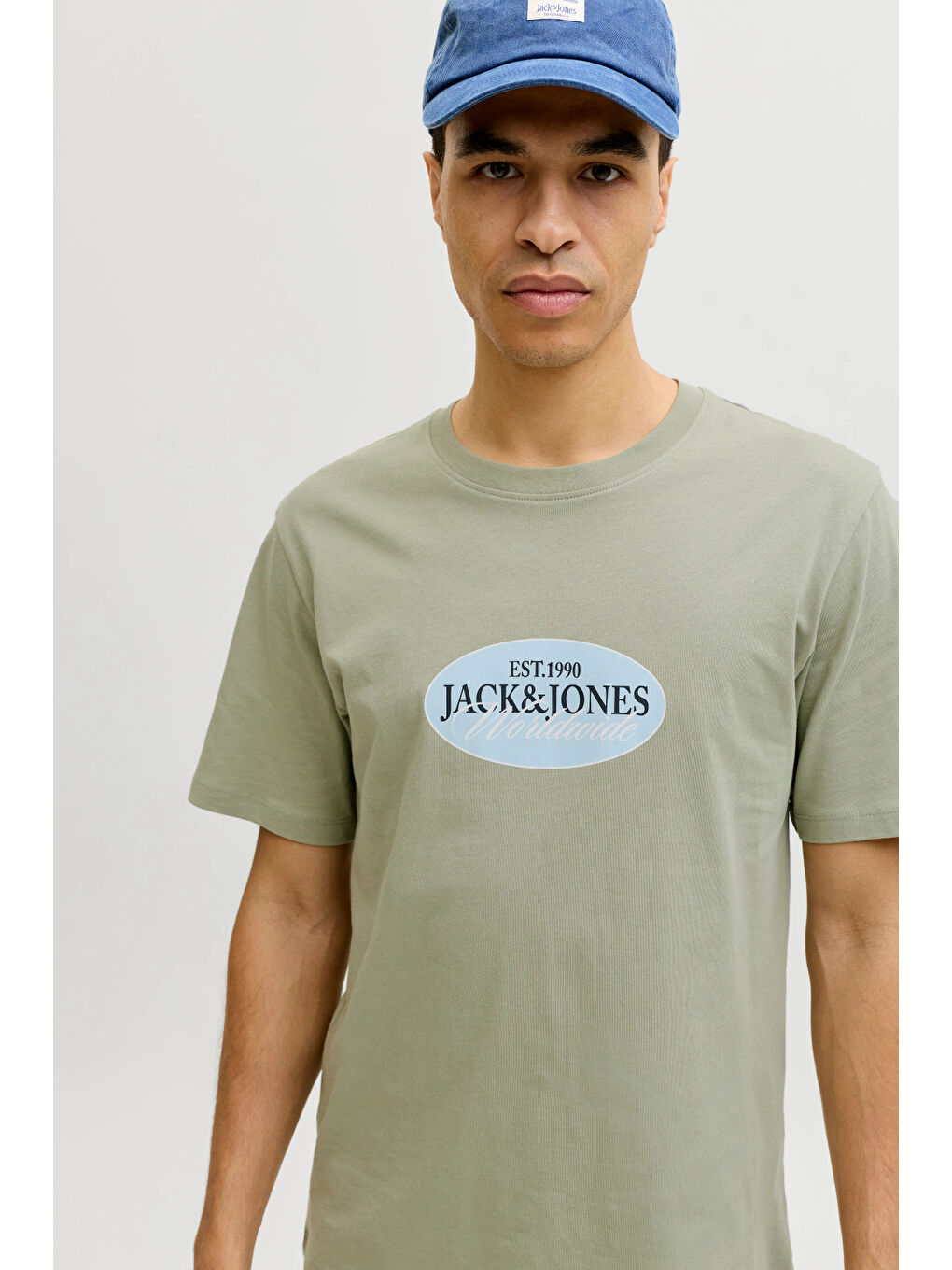 Yeşil Originals Jorcatskills Pamuklu Regular Fit Bisiklet Yaka T Shirt 12297891-2