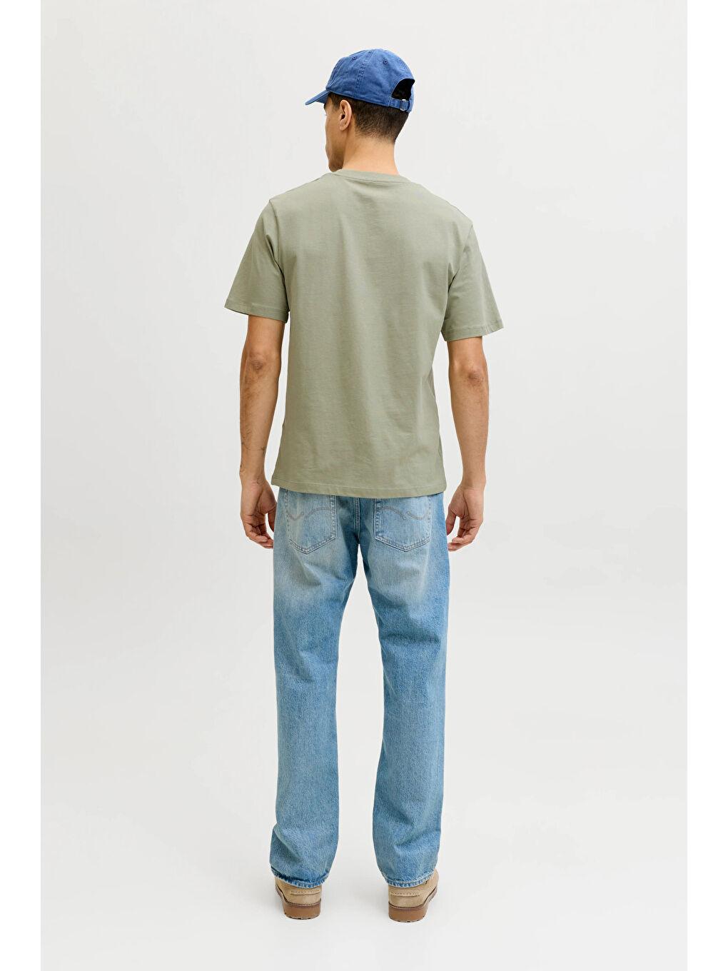 Yeşil Originals Jorcatskills Pamuklu Regular Fit Bisiklet Yaka T Shirt 12297891-3