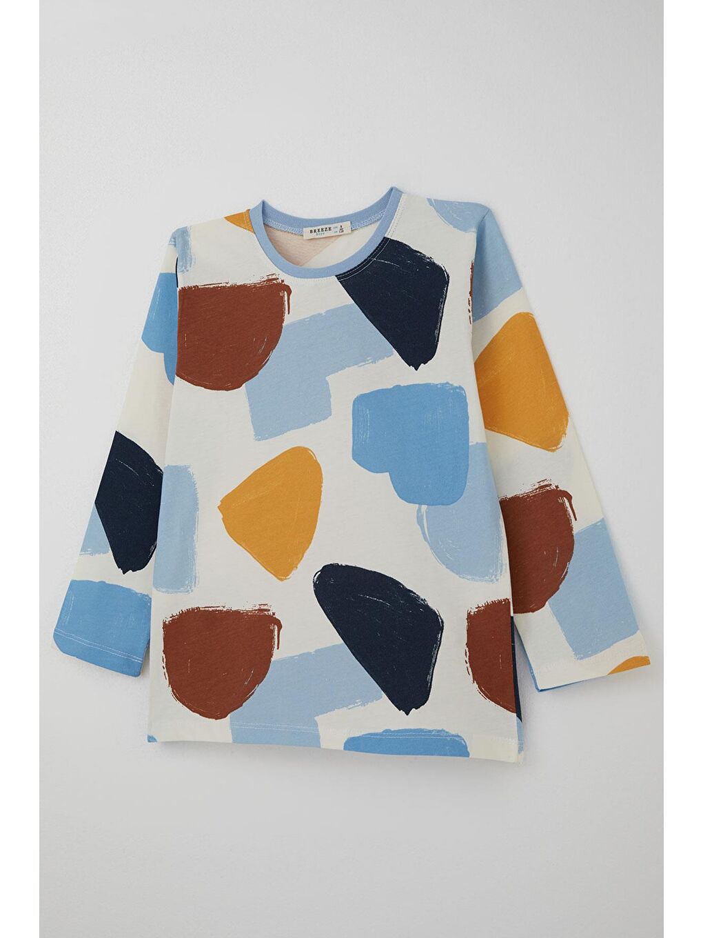 Erkek Çocuk Pijama Takımı Renk Fırtınası Beli Paçası Lastikli Ekru (4-8 Yaş)-5