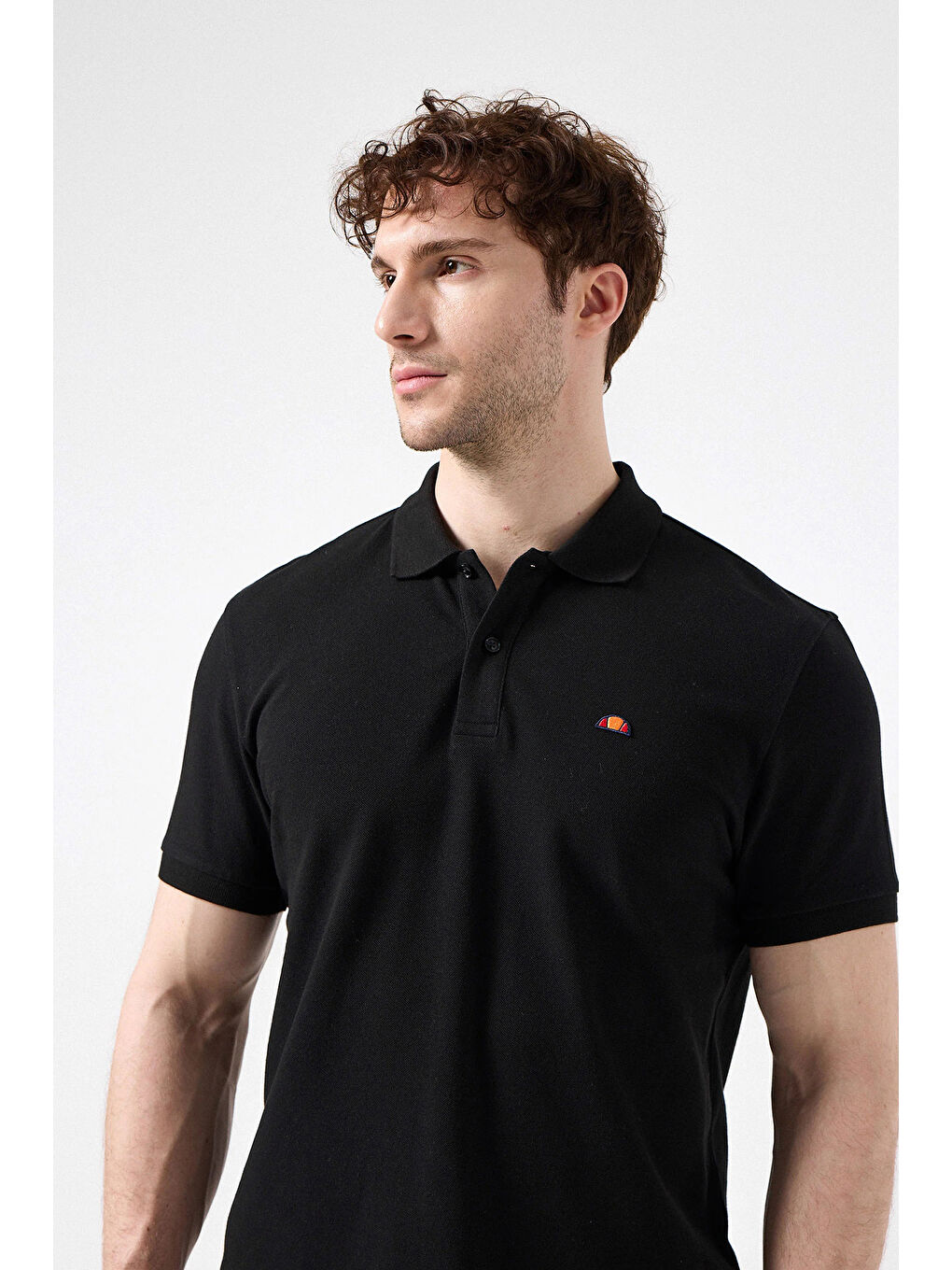 Siyah % 100 Pamuk Regular Fit Düğmeli Polo Yaka T Shirt 6SM5044-BK-3