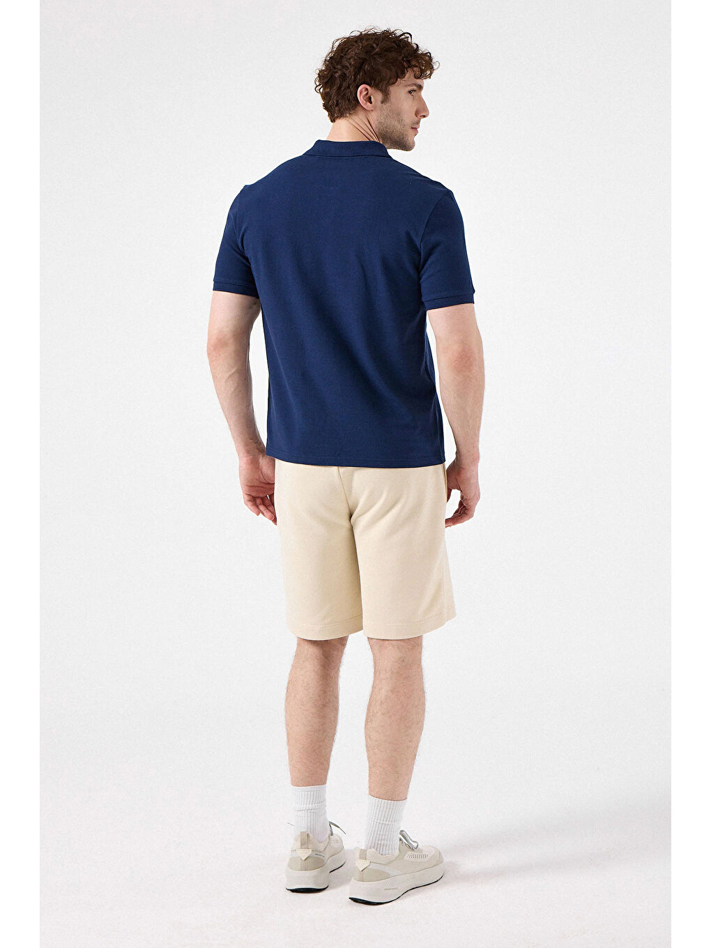 Lacivert % 100 Pamuk Regular Fit Düğmeli Polo Yaka T Shirt 6SM5044-NV-3