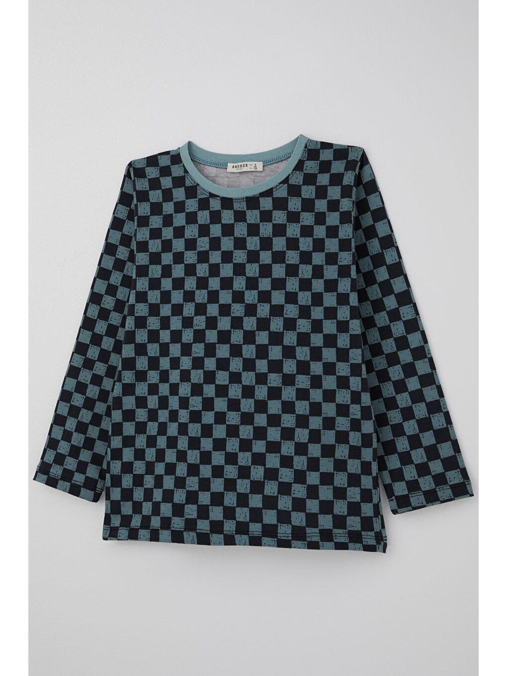 Erkek Çocuk Pijama Takımı Ekose Desenli Karışık Renk (4-8 Yaş)-6