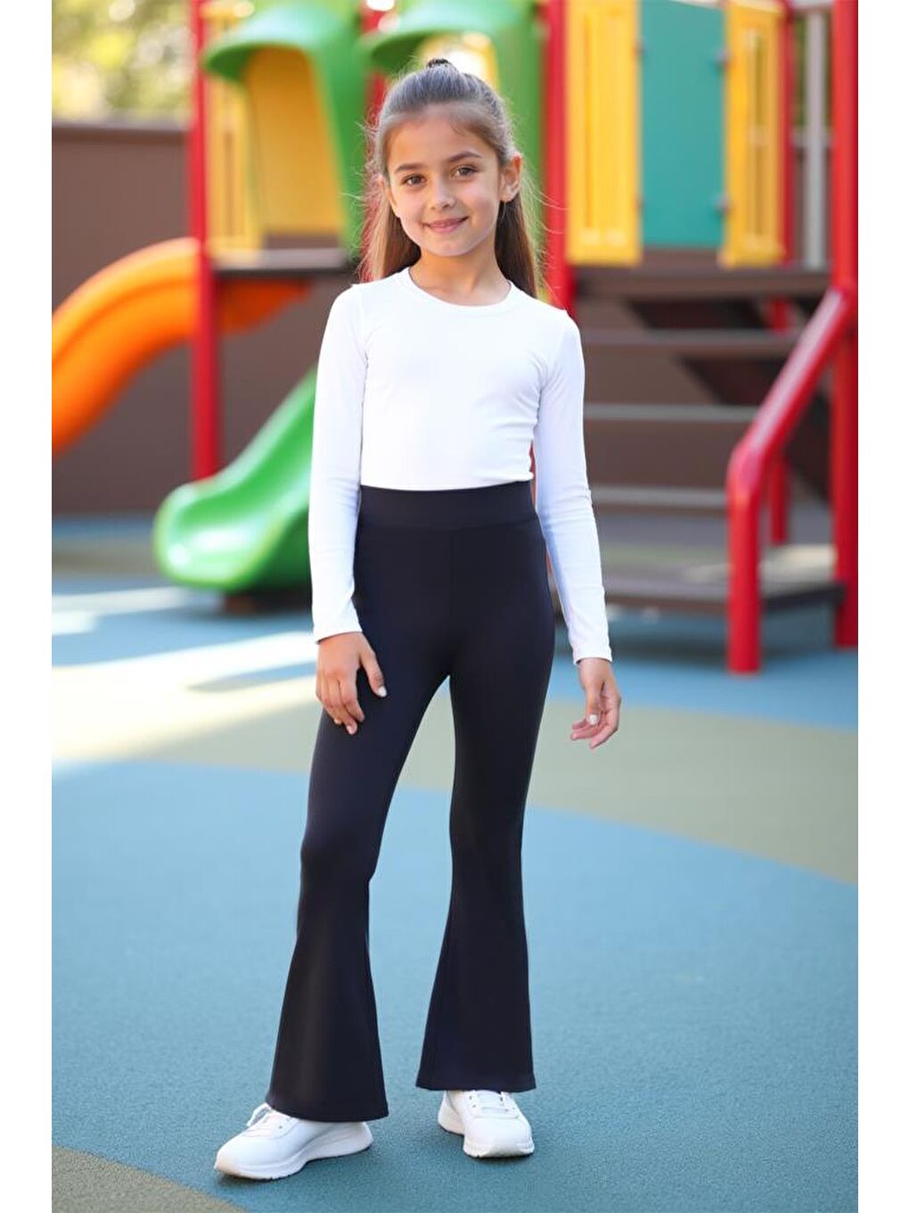 Gri Kids DS LUNA ISPANYOL PAÇA ESNEK BEL ÇOCUK TAYT