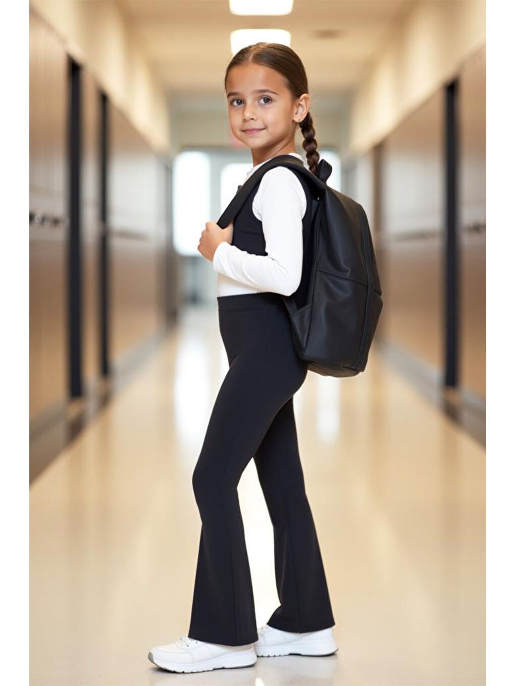 Gri Kids DS LUNA ISPANYOL PAÇA ESNEK BEL ÇOCUK TAYT-1