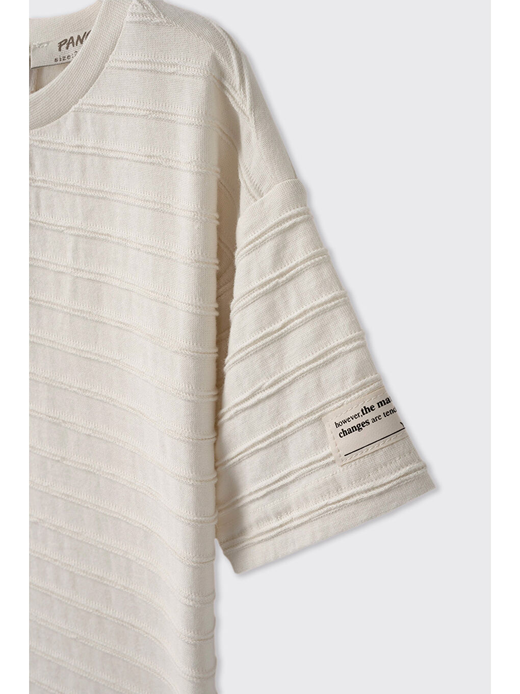 Erkek Bebek Kısa Kollu Bej Tişört-2