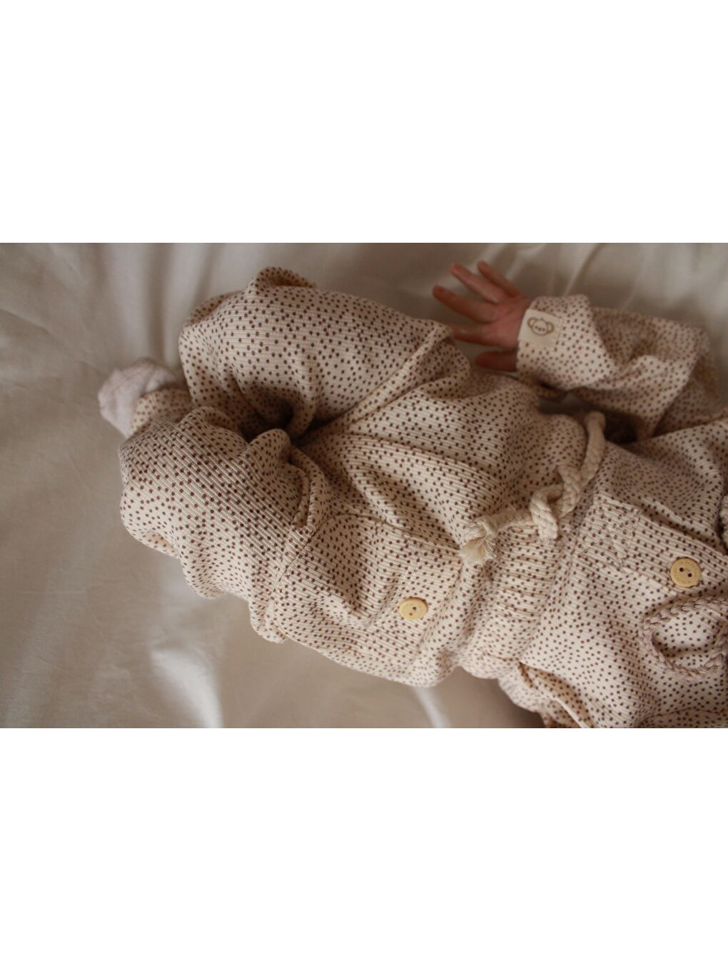 Bej Taş Unisex Cepli Omuz Patlı Alt Üst Takım-10