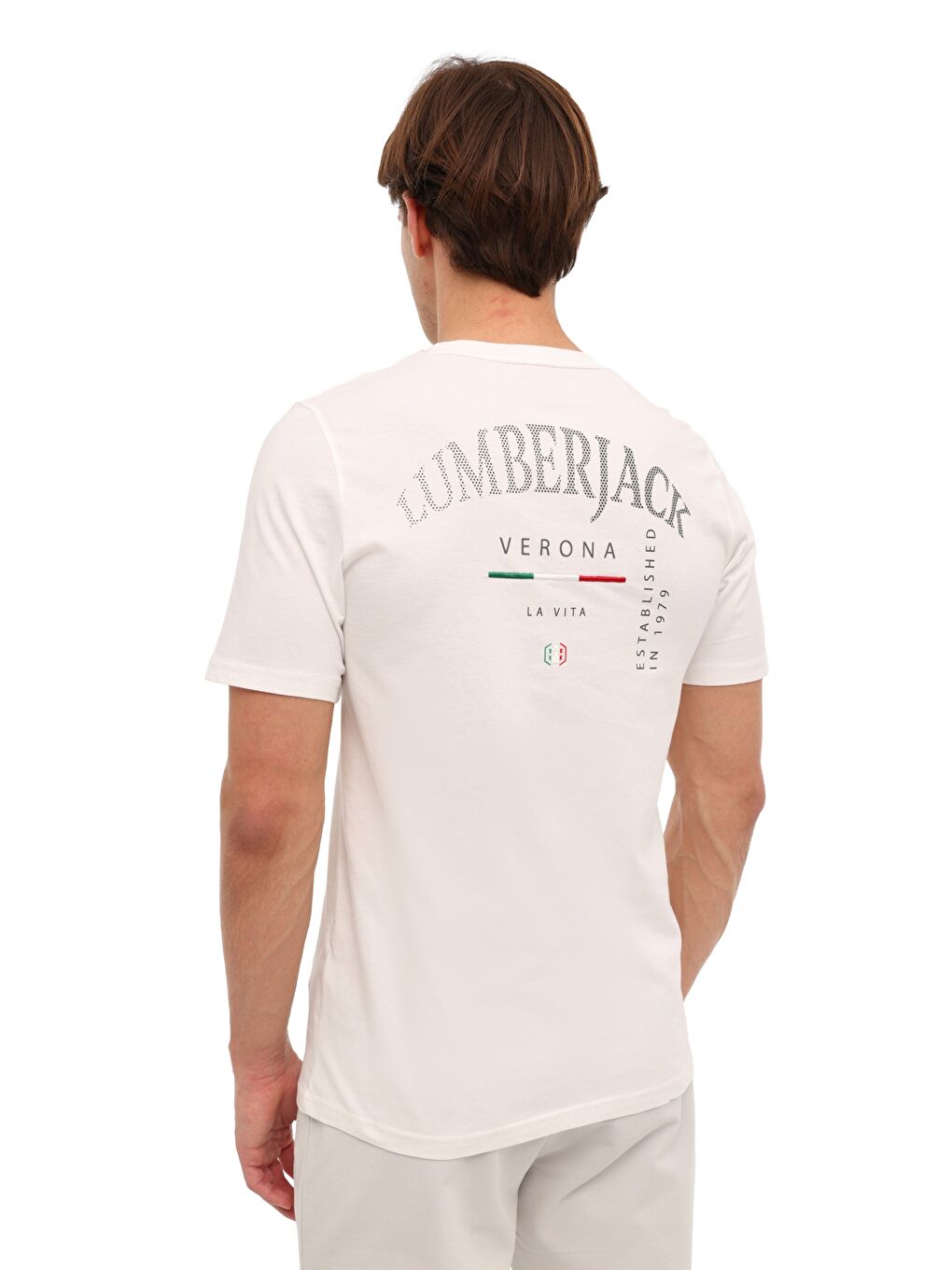 ML EZIO 11ITL1088 6FX Beyaz Erkek Kısa Kol T-Shirt-1