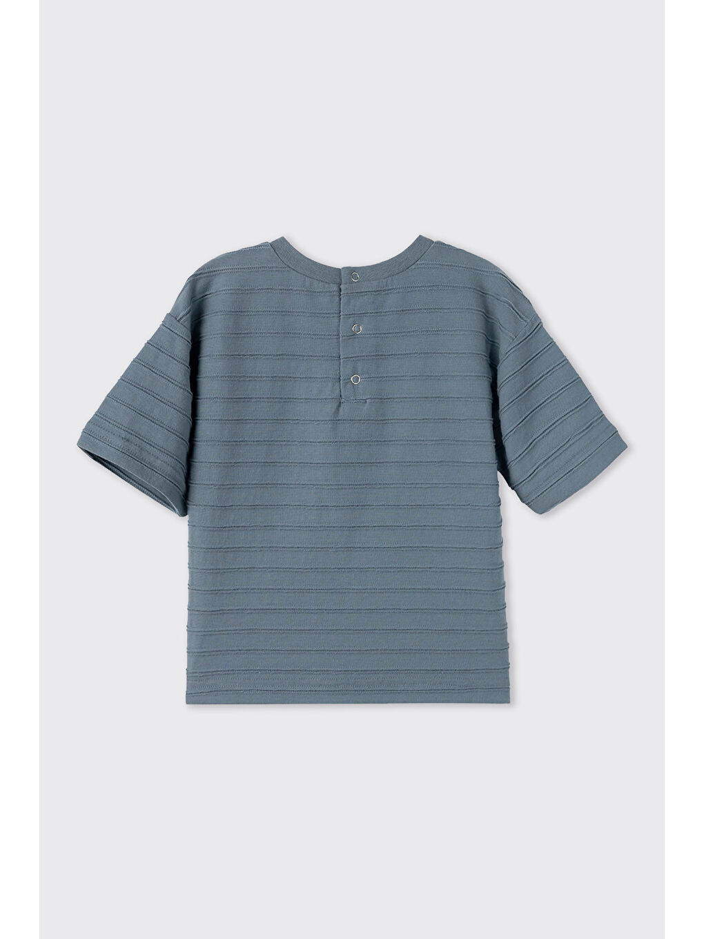 Erkek Bebek Kısa Kollu  İndigo Tişört-1