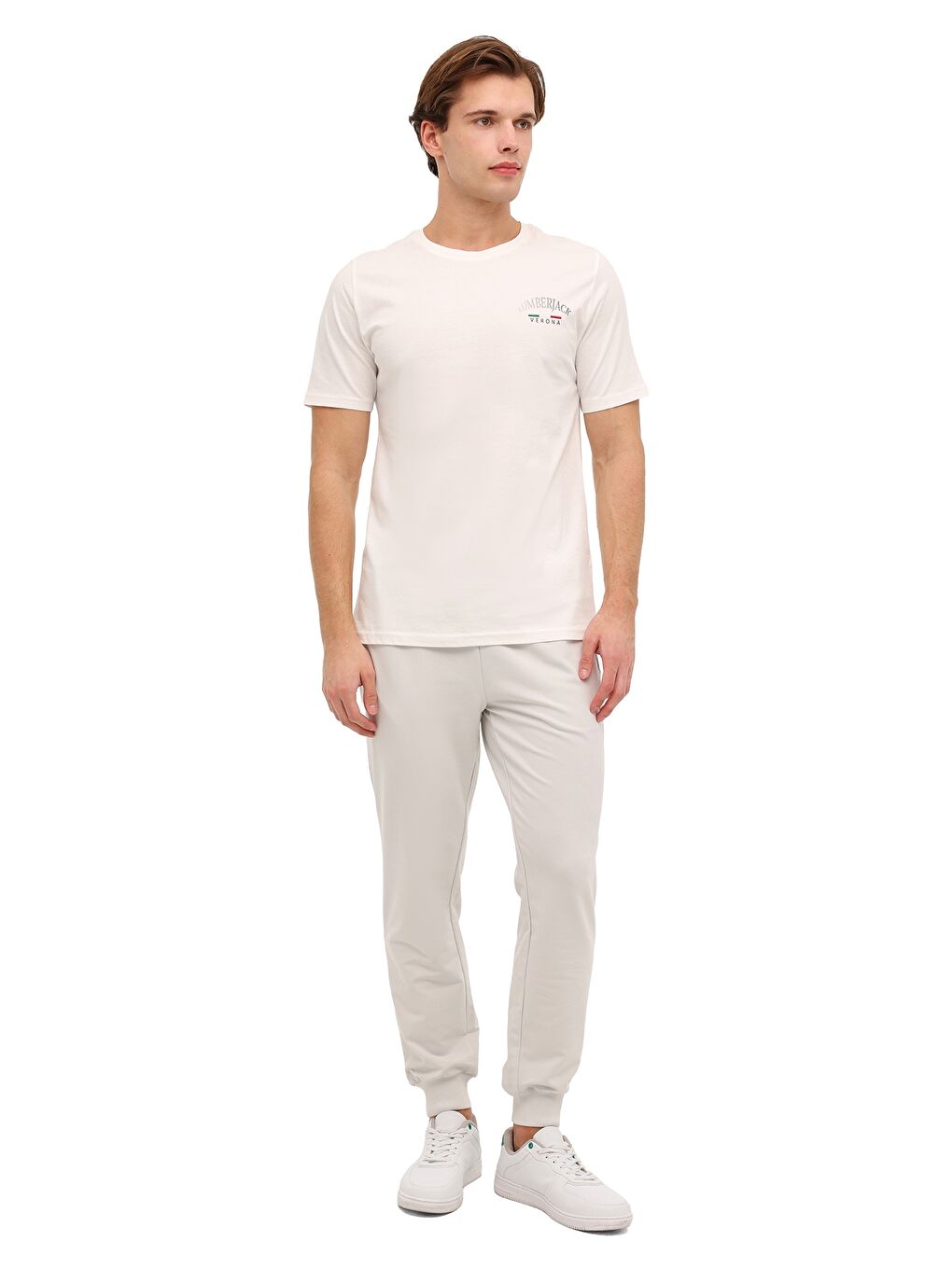 ML EZIO 11ITL1088 6FX Beyaz Erkek Kısa Kol T-Shirt-2