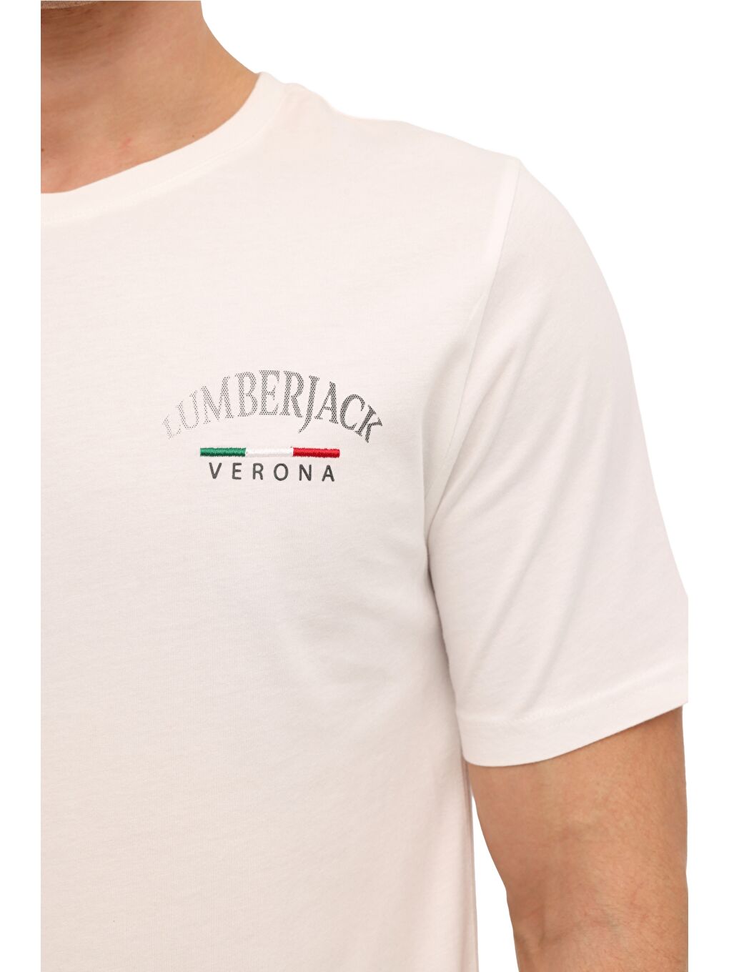 ML EZIO 11ITL1088 6FX Beyaz Erkek Kısa Kol T-Shirt-3