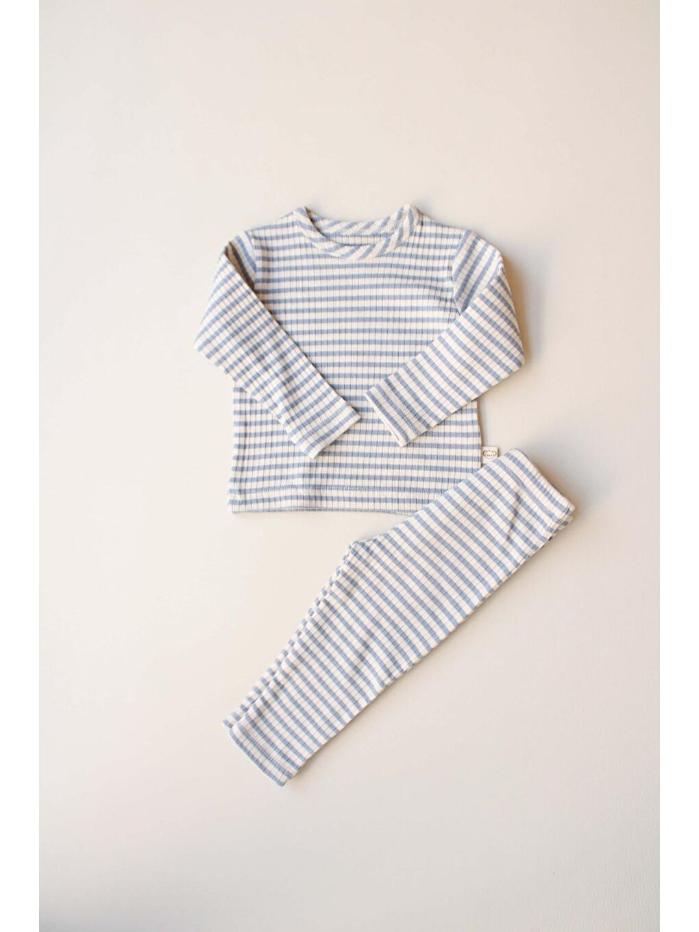 İndigo Çizgili Alt Üst Takım-8