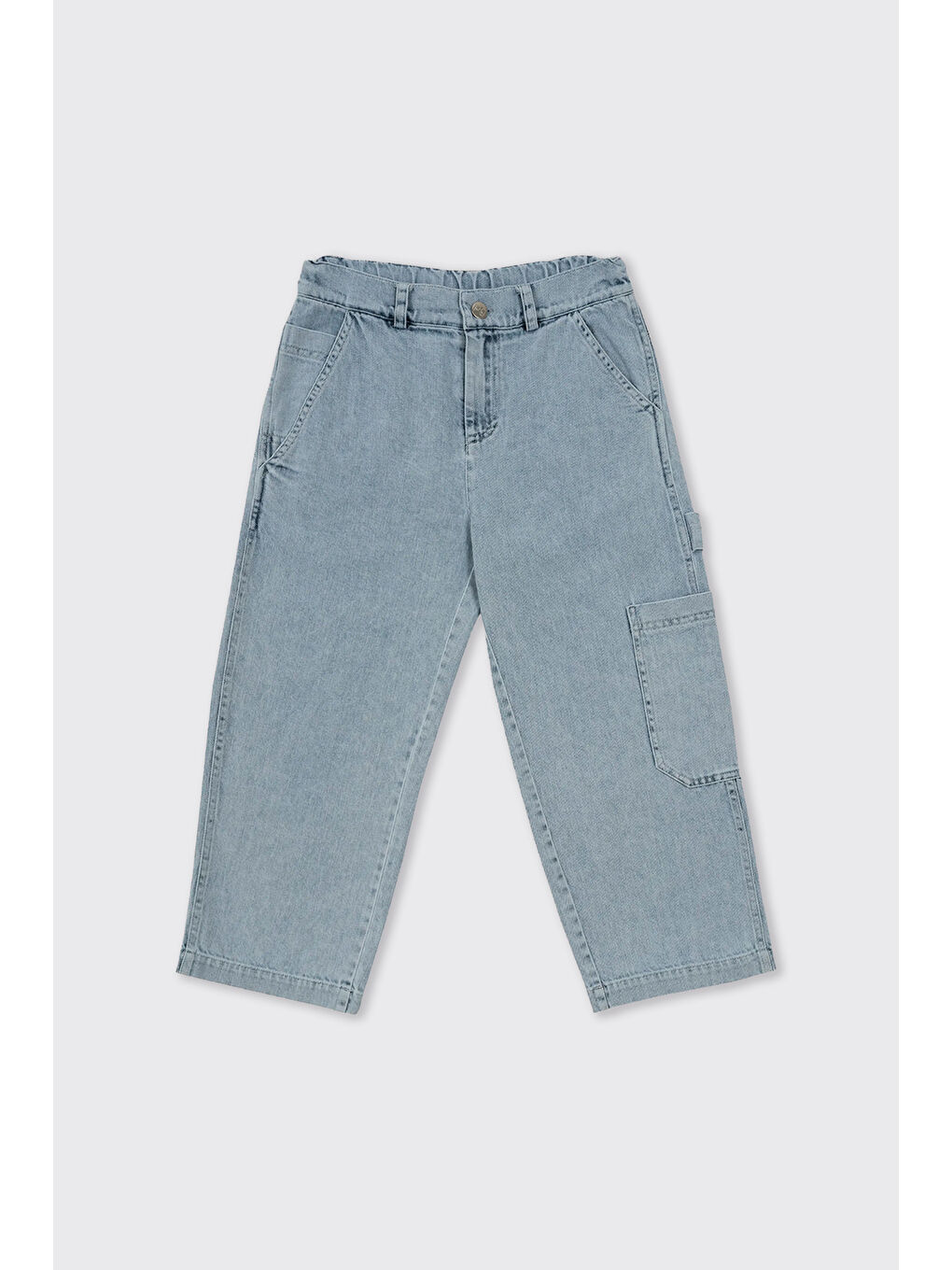 Erkek Çocuk Rahat Kesim Jean Mavi Pantolon